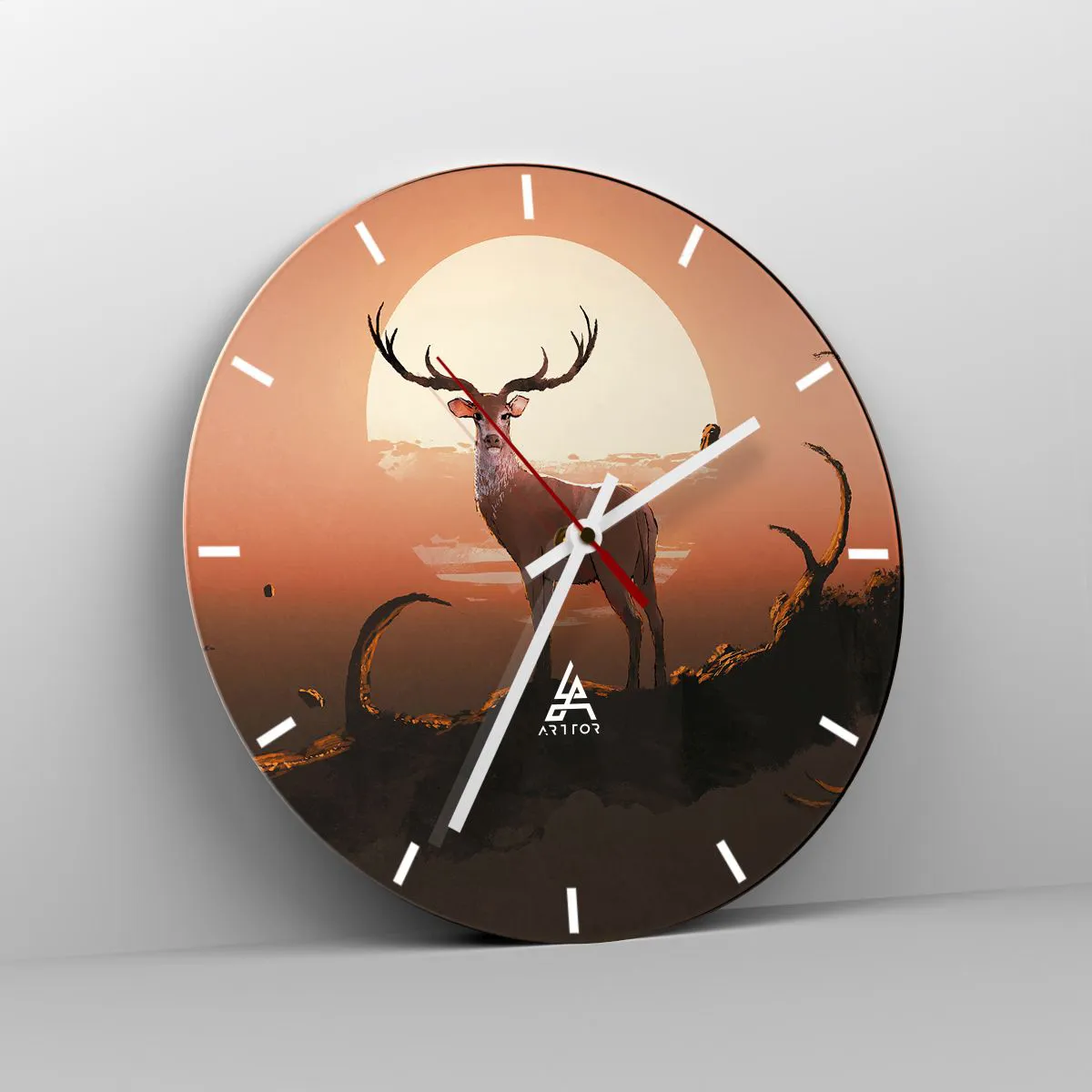 Relógio de parede - Relógio em vidro - Esta noite é diferente de qualquer outra - 40x40 cm