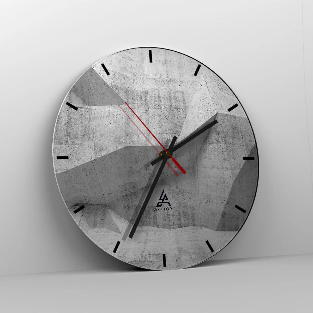 Wanduhr - Glasuhr - Eine echte Herausforderung - 40x40 cm