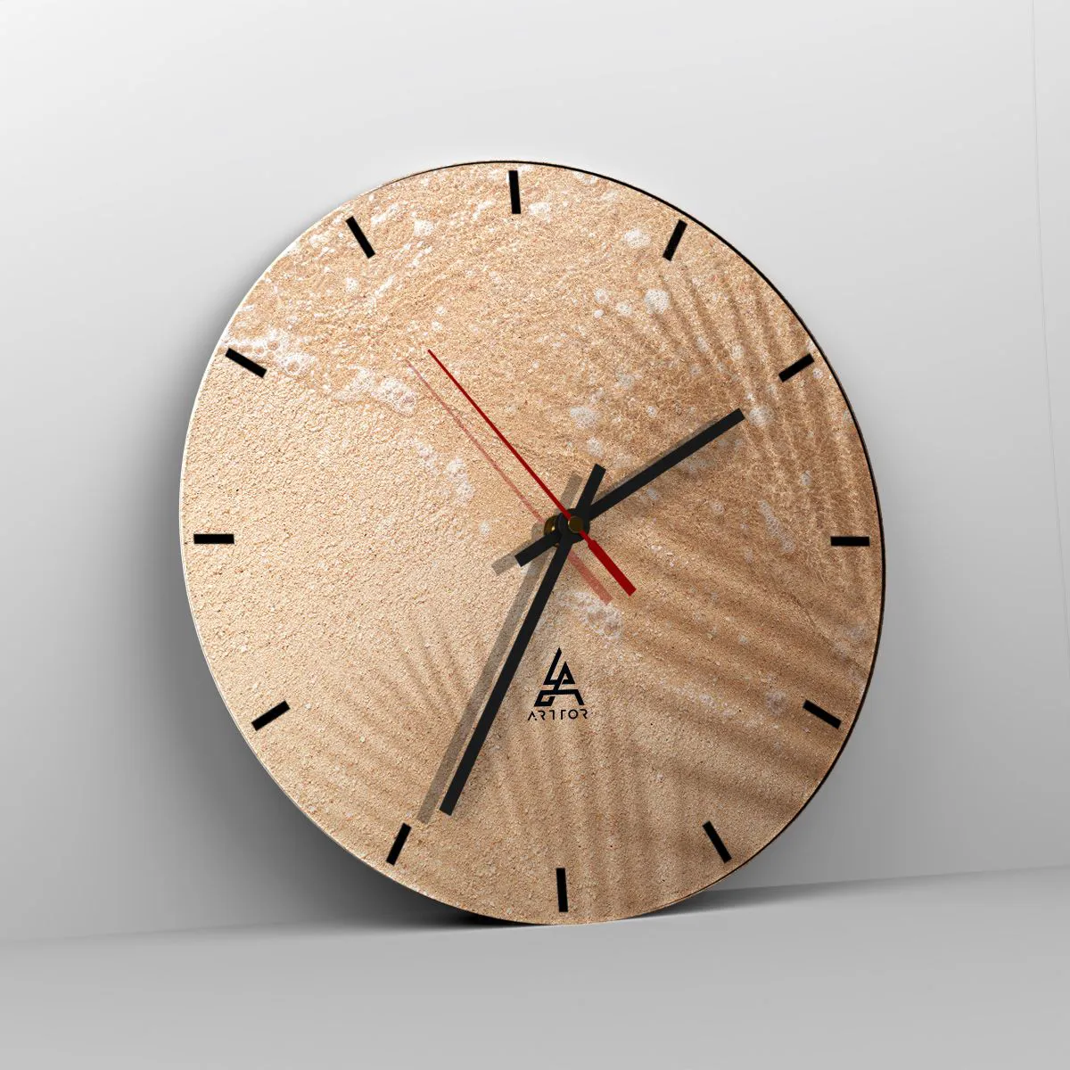 Relógio de parede - Relógio em vidro - A sombra de um verão quente - 40x40 cm