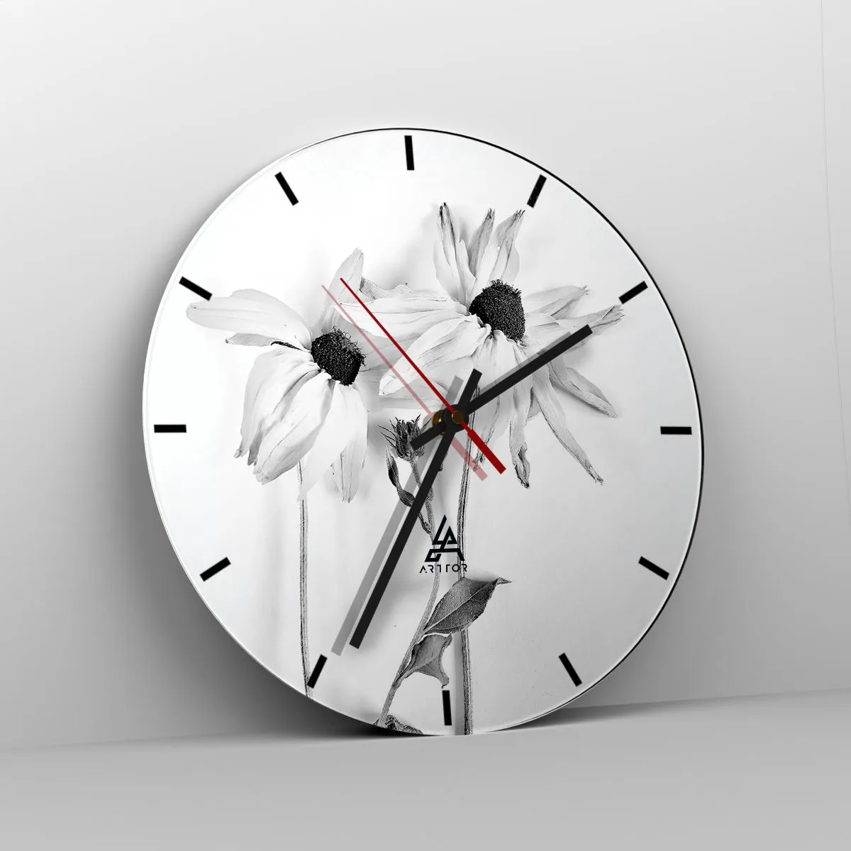 Horloge murale - Pendule murale - Personne ne souhaite être seul - 40x40 cm