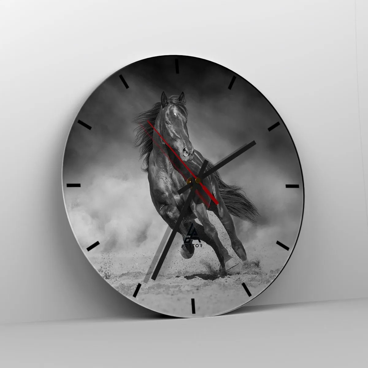 Relógio de parede - Relógio em vidro - Digno do próprio emir - 40x40 cm