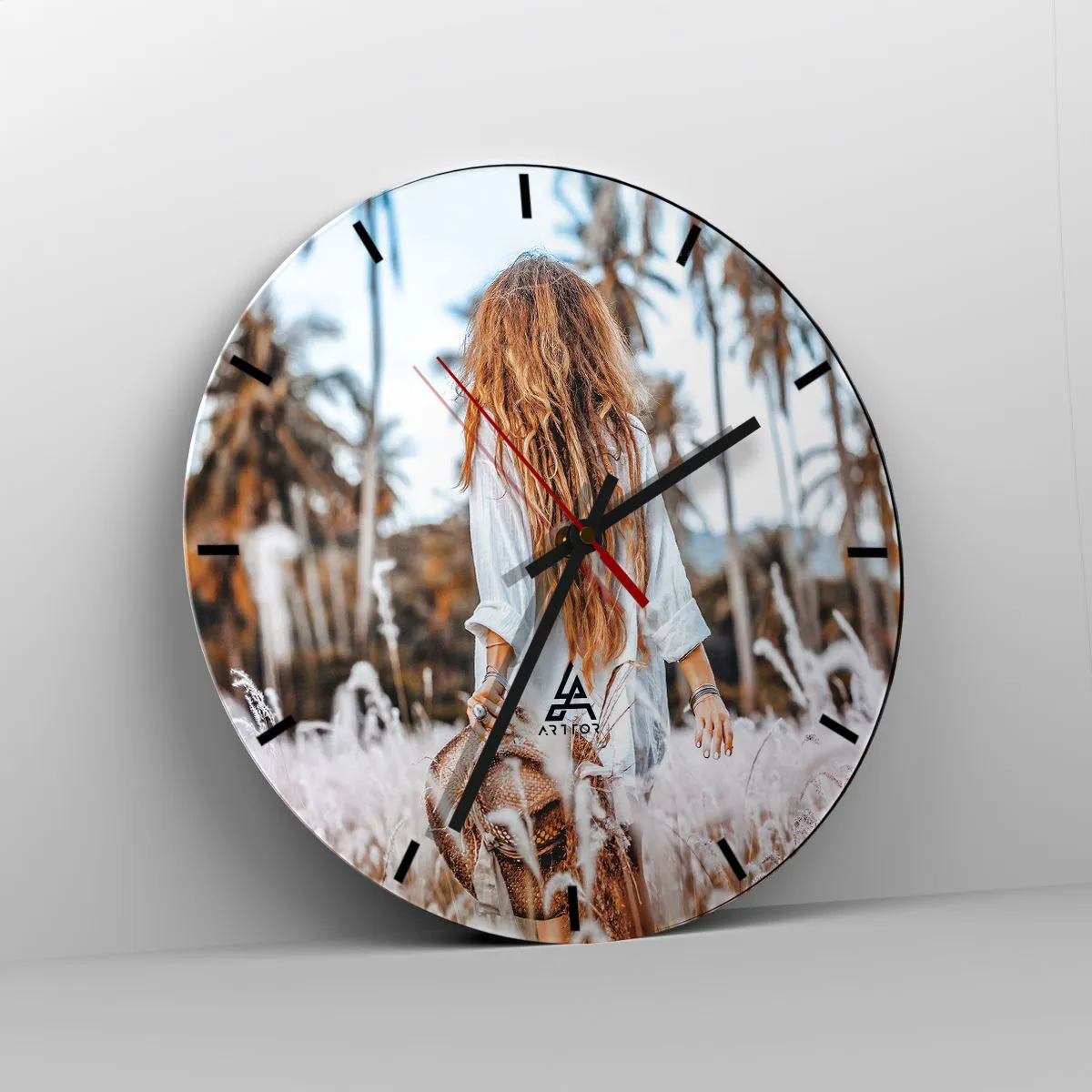 Vægur, Uret - Født af græsdun - 40x40 cm