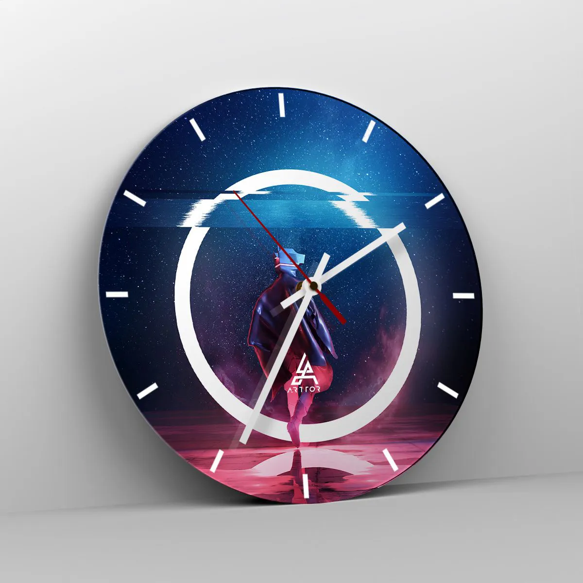 Zegar ścienny - Między światami - 40x40 cm