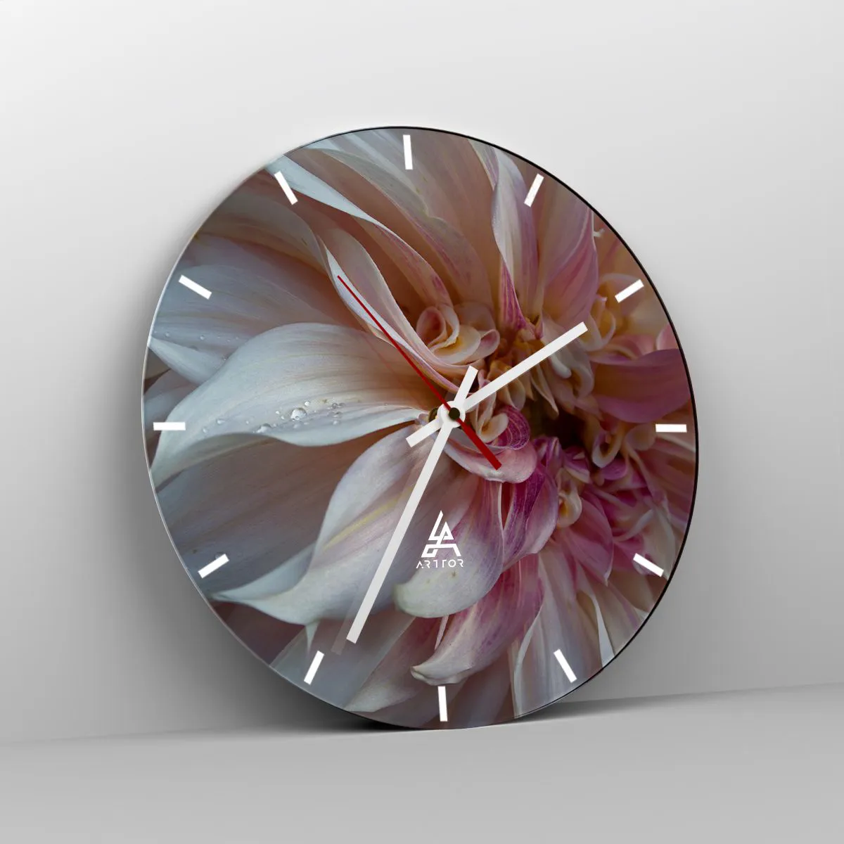Zegar ścienny - Kwitnąca świeżość - 40x40 cm