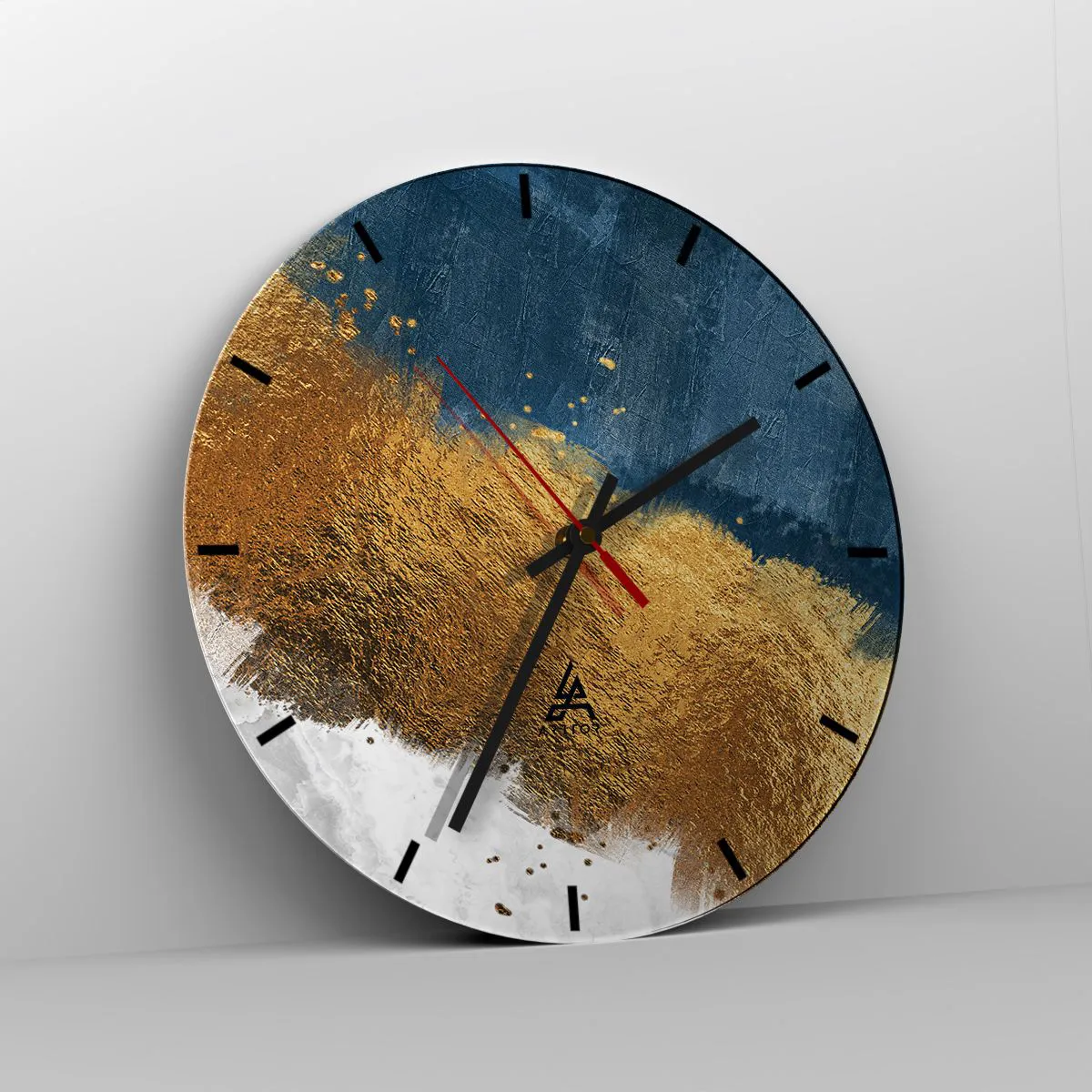 Ceas de perete - Ceas pe sticlă - Culorile verii - 40x40 cm