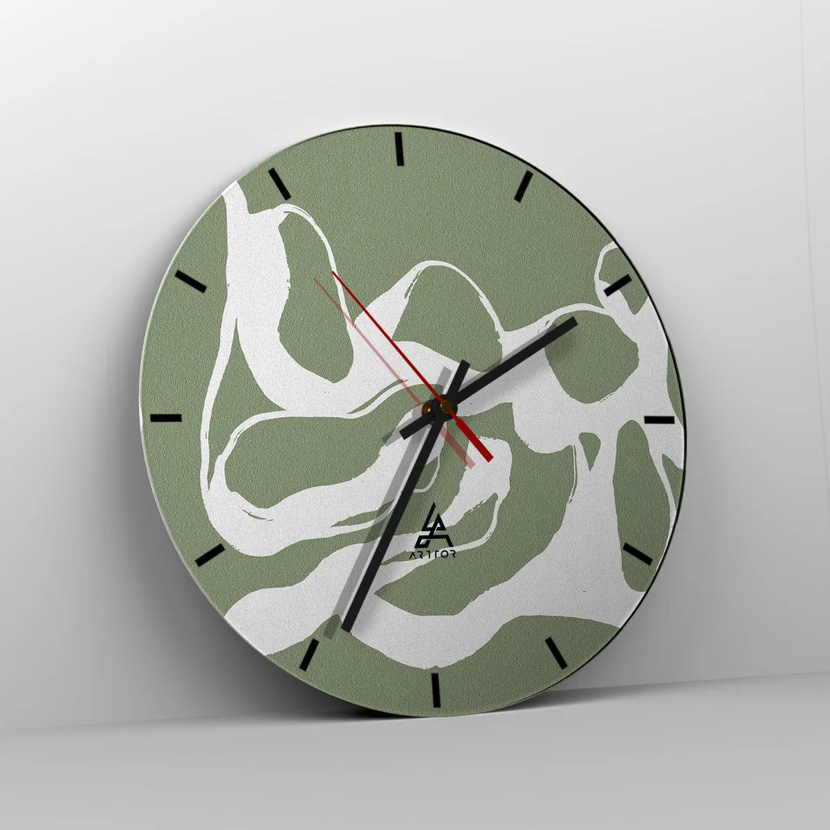 Ceas de perete - Ceas pe sticlă - Chemarea spațiului - 40x40 cm