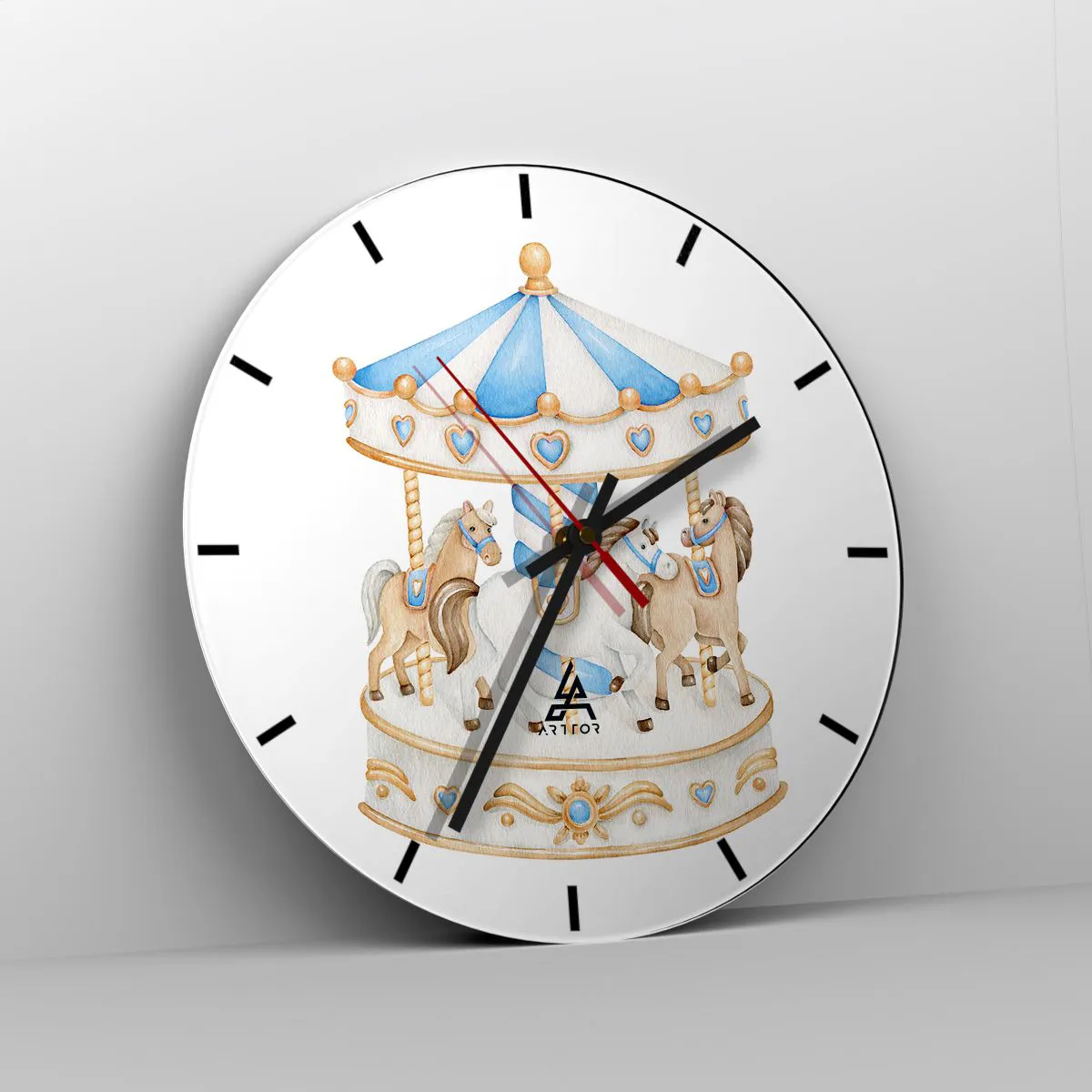 Horloge murale - Pendule murale - Douce enfance - 40x40 cm
