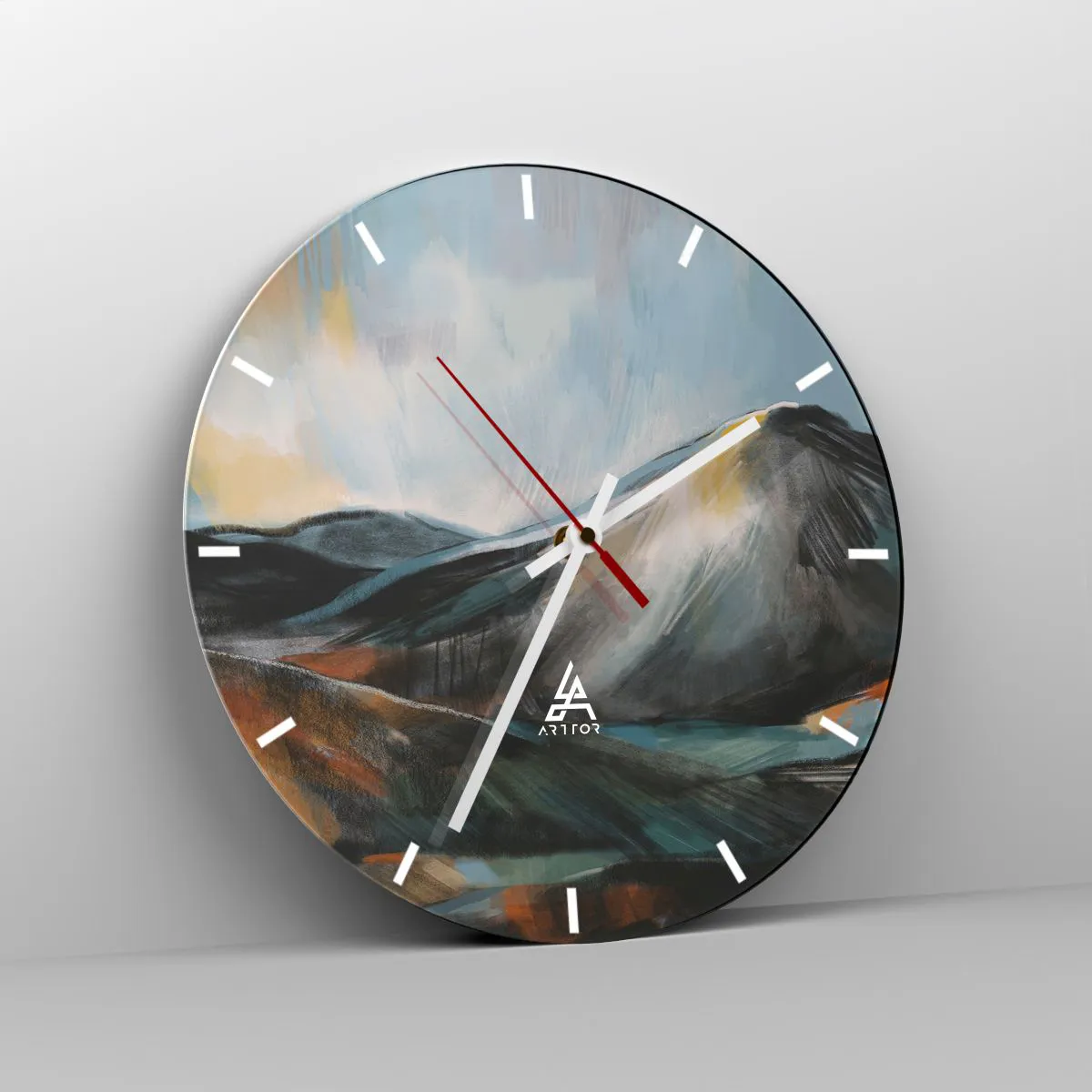 Orologio da parete - Orologio in Vetro - Aspri e belli - 40x40 cm