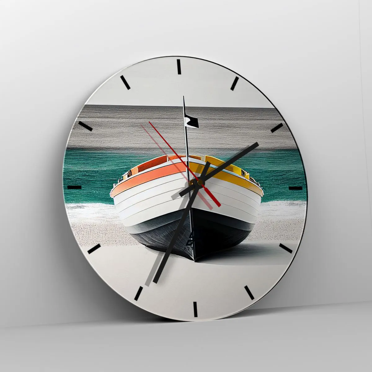 Ceas de perete - Ceas pe sticlă - În locul ei - 40x40 cm