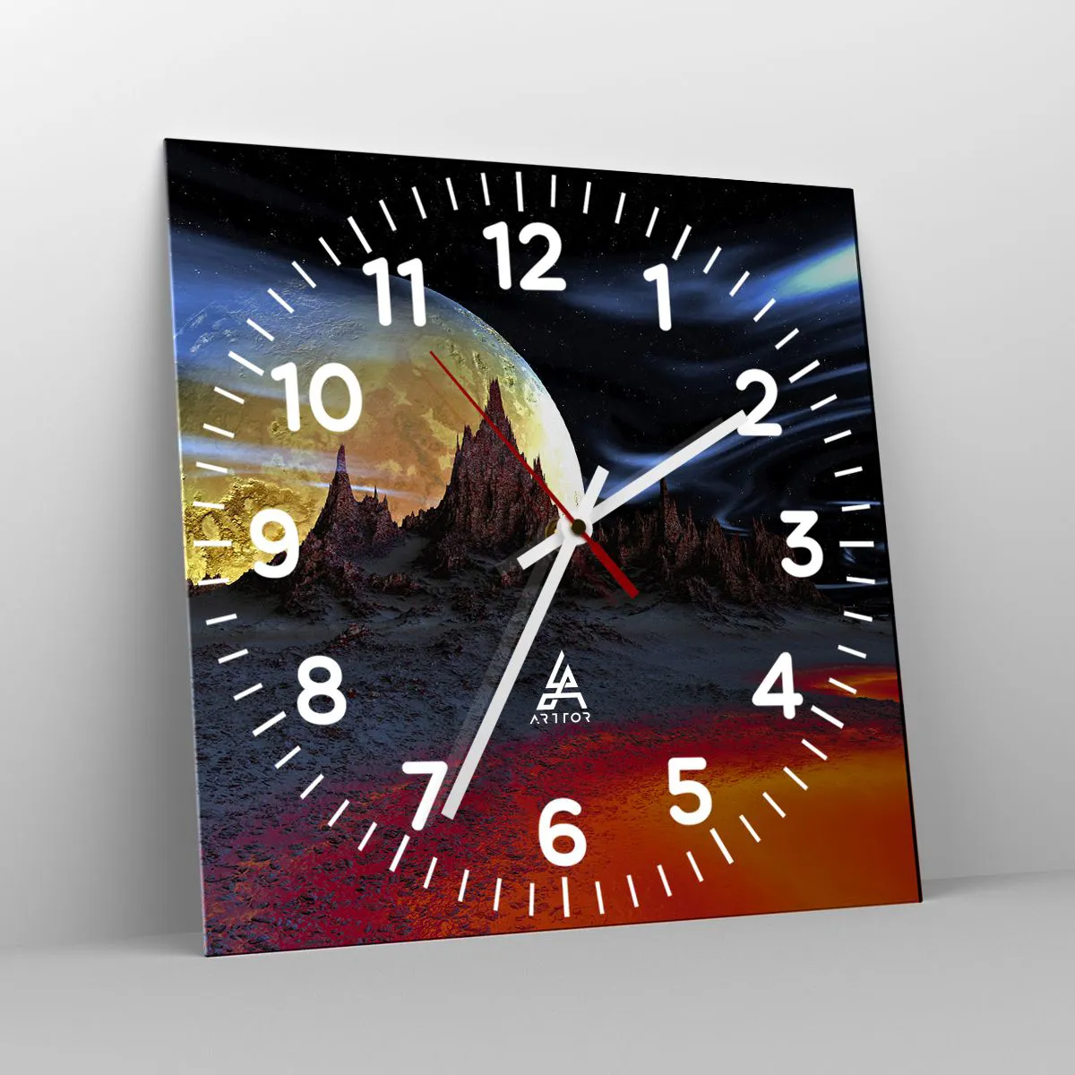 Nástěnné hodiny - Neznámý svět - 30x30 cm