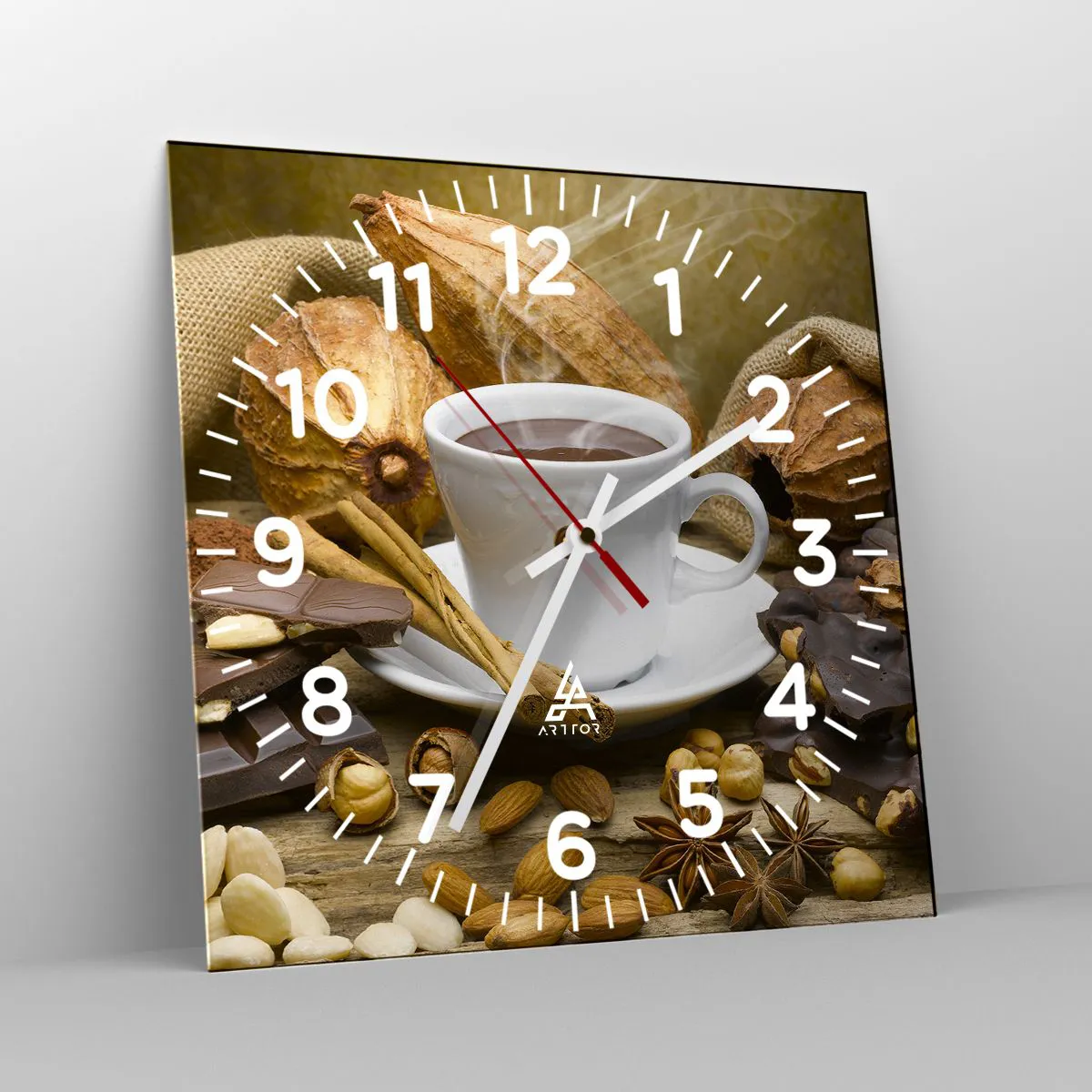 Wanduhr - Glasuhr - Für Nervenkitzel-Suchende - 30x30 cm