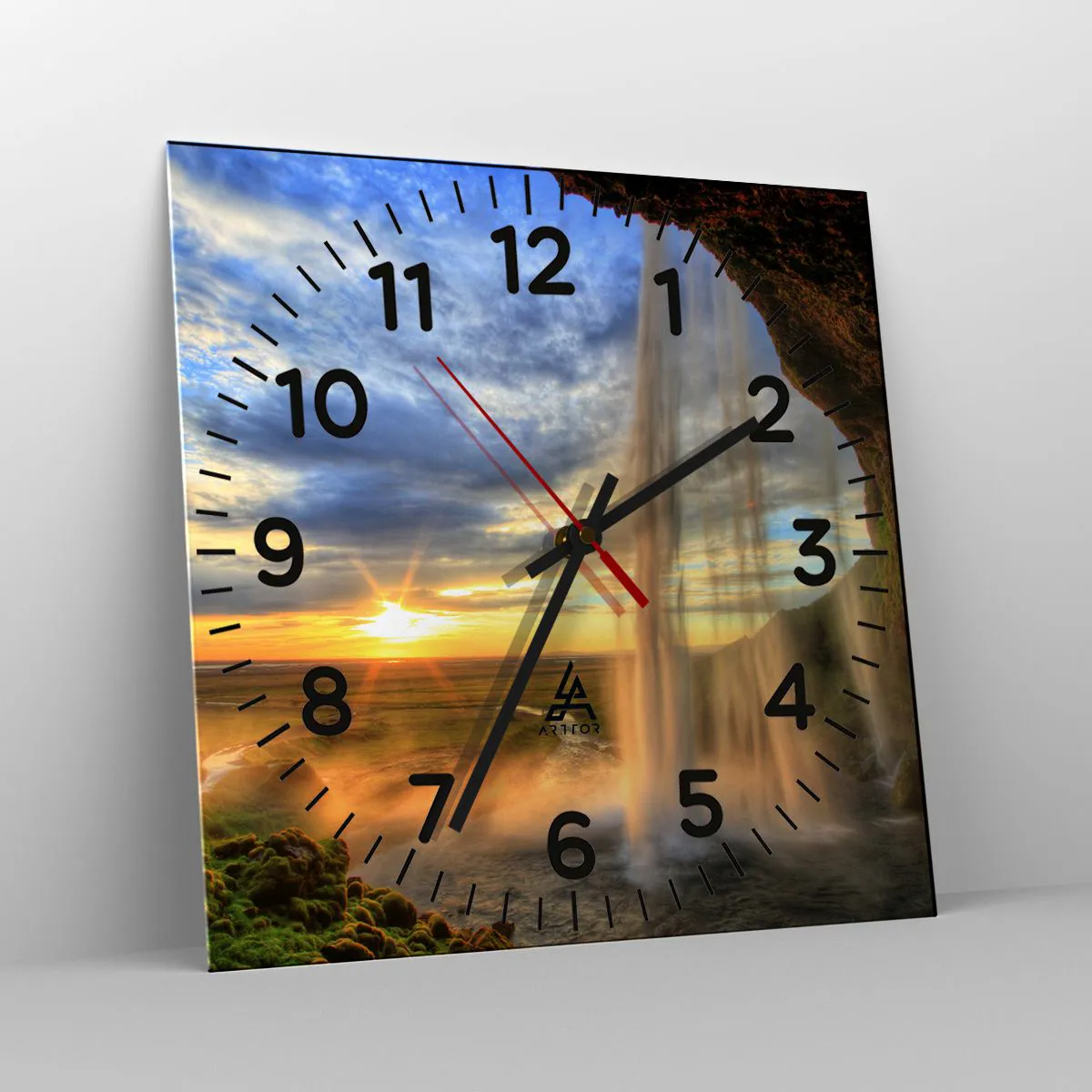 Falióra, Óra - Cseppfátyol mögötti világ - 30x30 cm