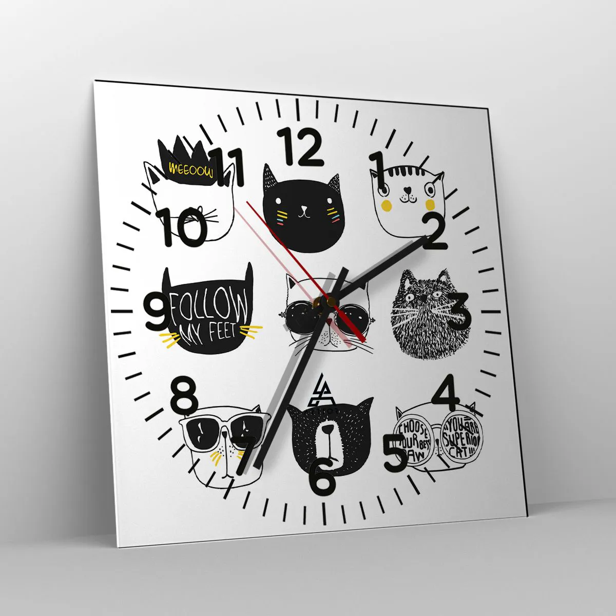 Wanduhr - Glasuhr - Jeder andere - 30x30 cm