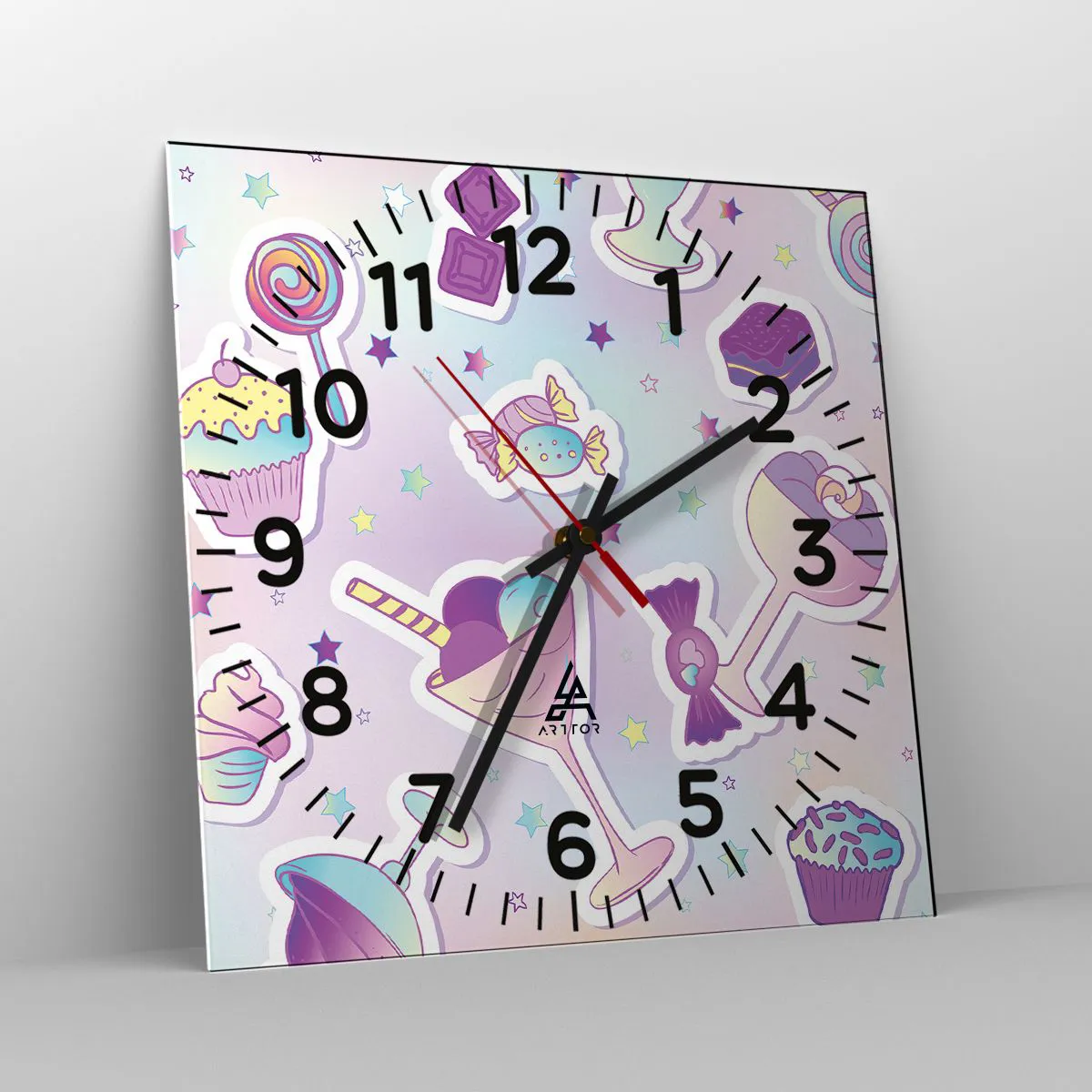 Zegar ścienny - Żeby codziennie były urodziny - 30x30 cm