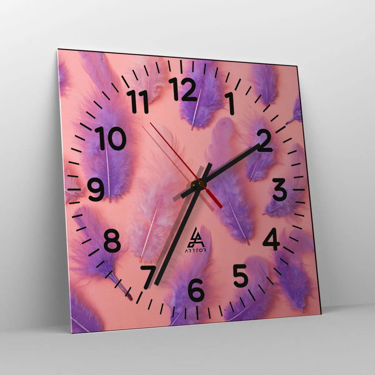 Falióra, Óra - A vágy lila madara - 30x30 cm