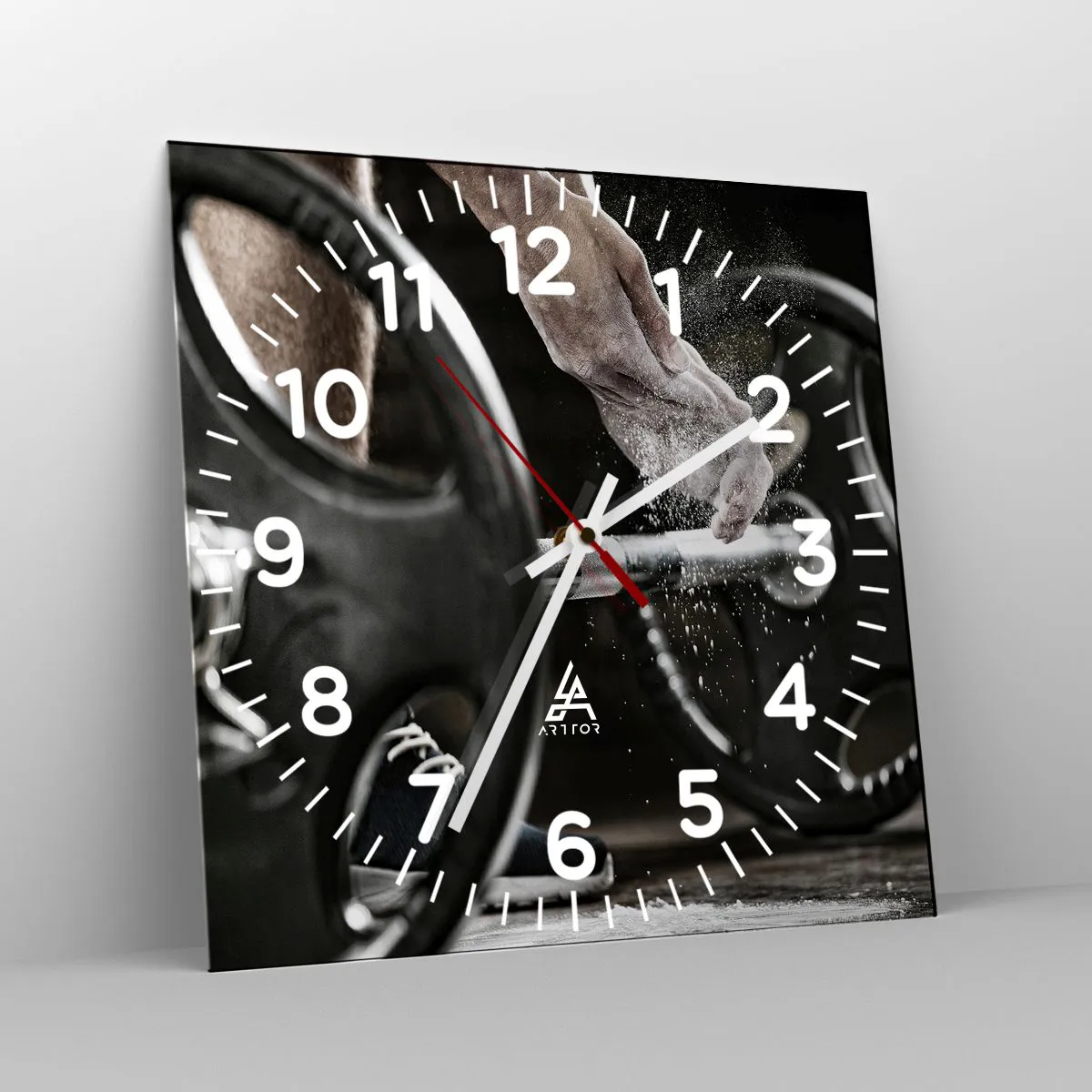 Reloj de pared - Reloj de vidrio - ¡Reto aceptado! - 30x30 cm