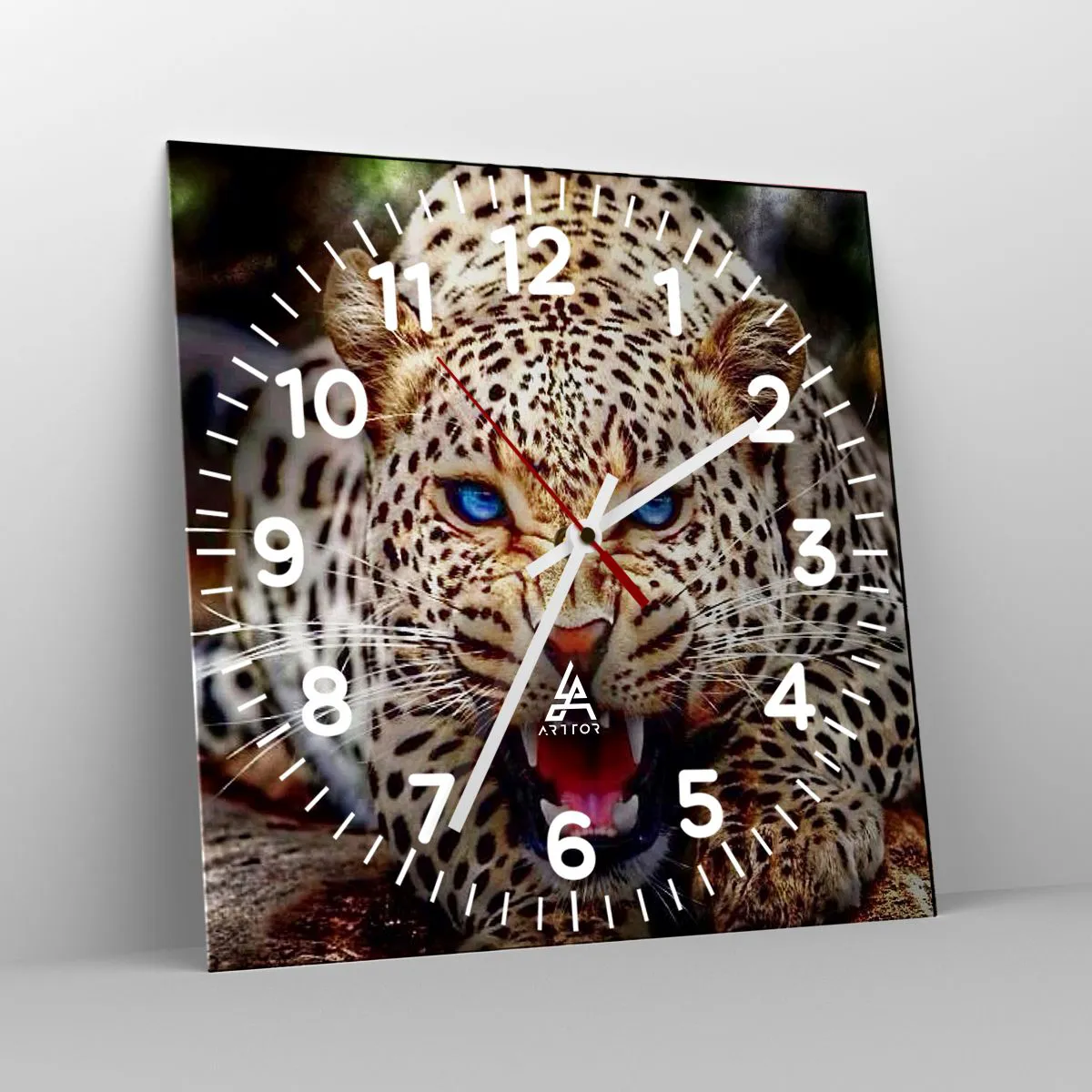 Reloj de pared - Reloj de vidrio - La ira no daña la belleza - 30x30 cm