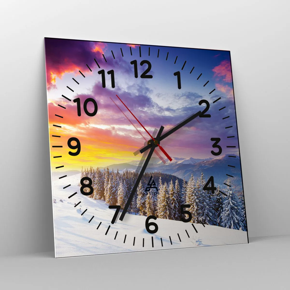 Wanduhr - Glasuhr - Am helllichten Tag - 30x30 cm