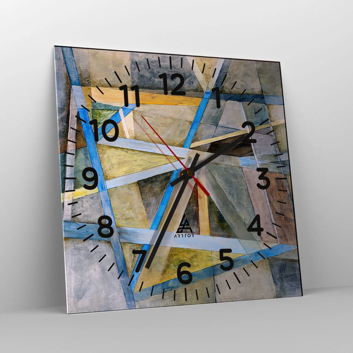 Nástěnné hodiny - Přímo nebo diagonálně? - 30x30 cm