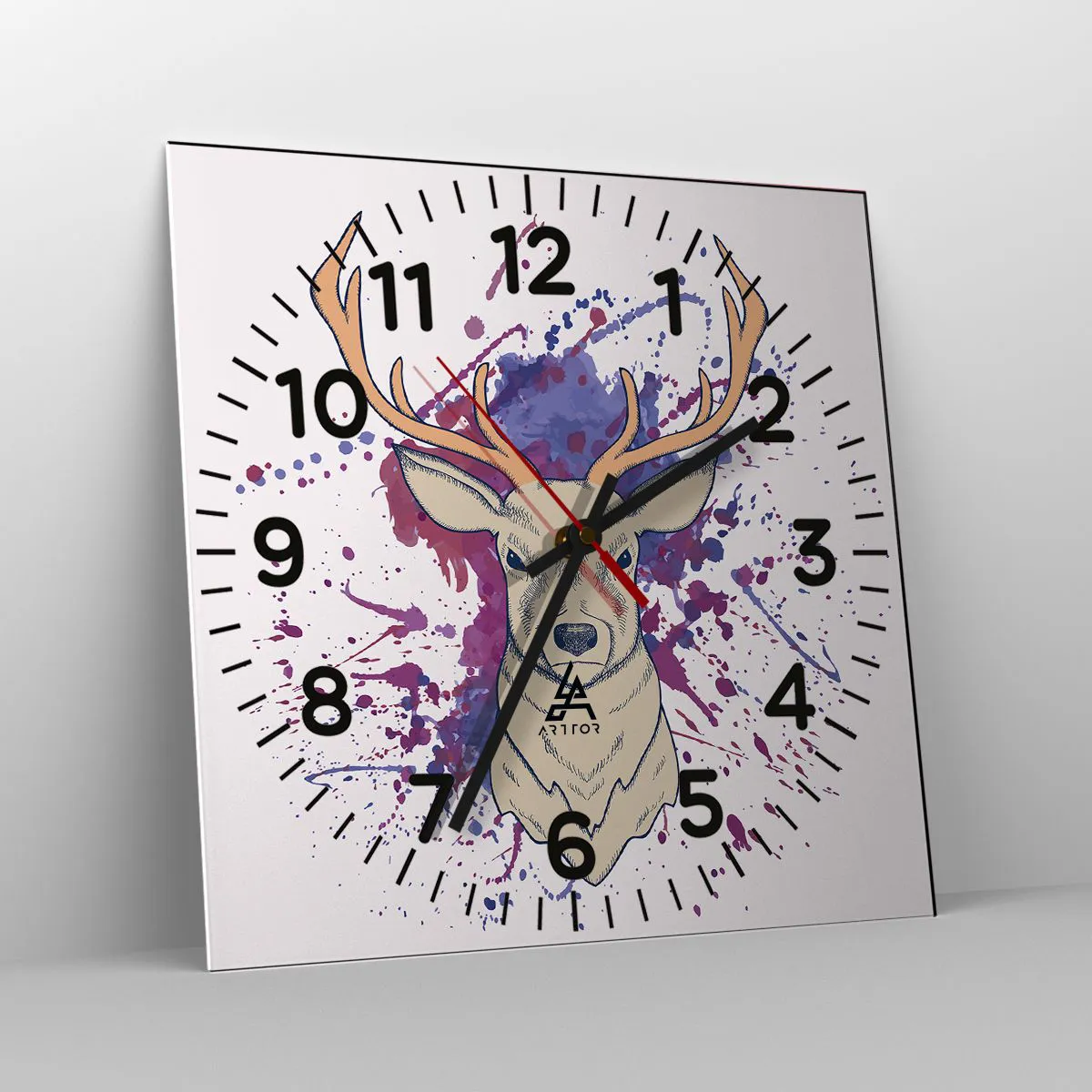 Zegar ścienny - Odwaga i równowaga - 30x30 cm