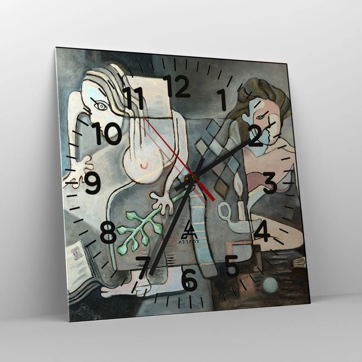 Zegar ścienny - Mozaika ducha i materii - 30x30 cm