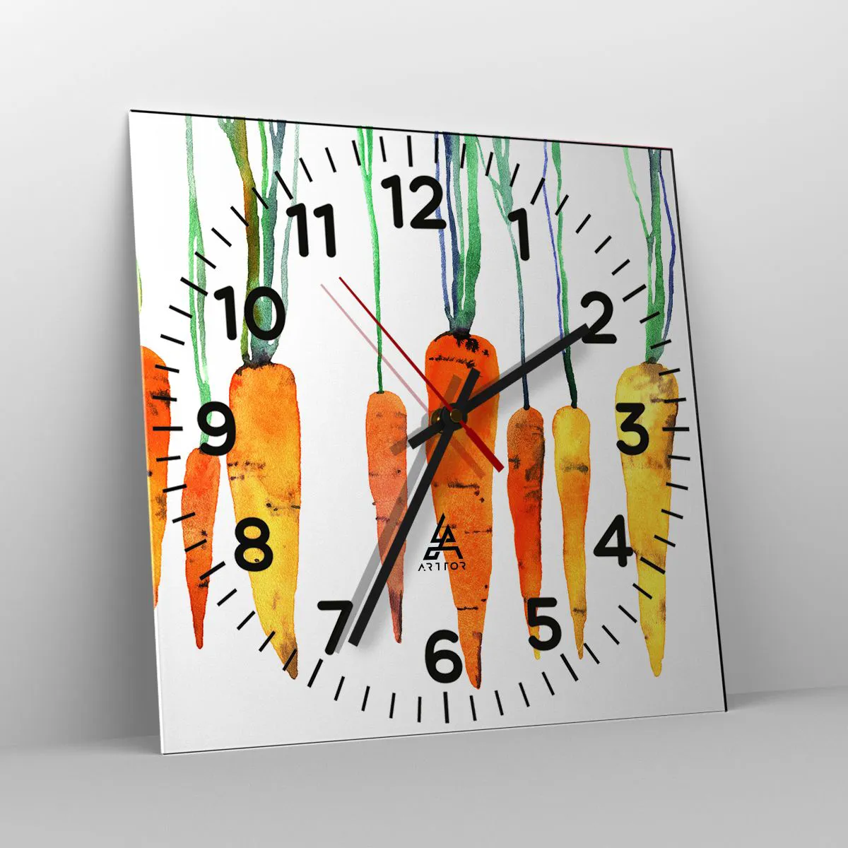 Ceas de perete - Ceas pe sticlă - Frumusețea banalității - 30x30 cm