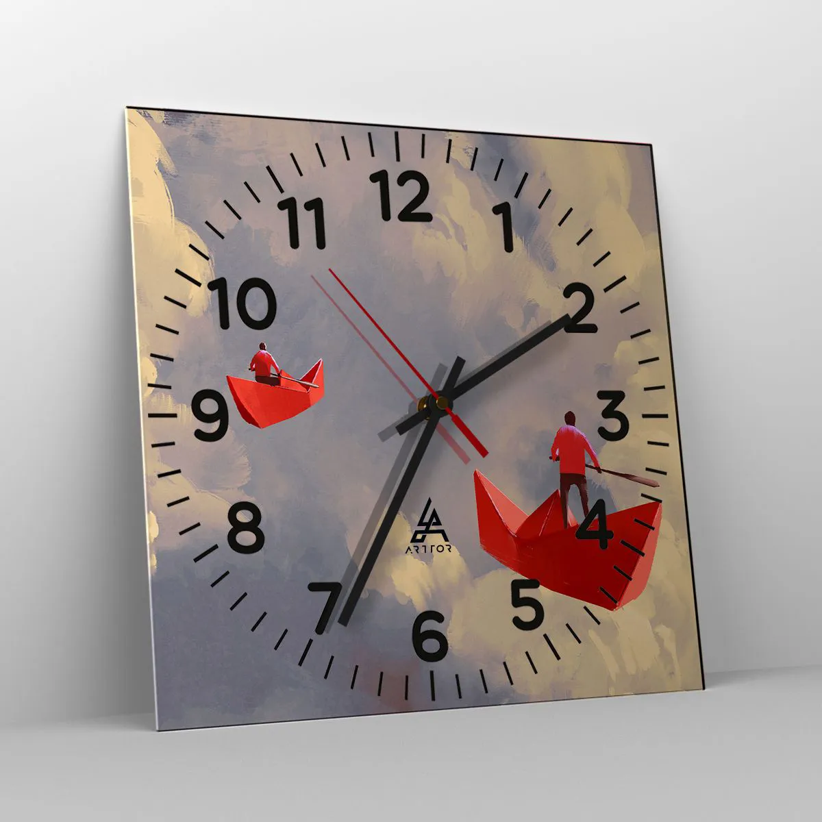 Zegar ścienny - Wyprawa marzycieli - 30x30 cm