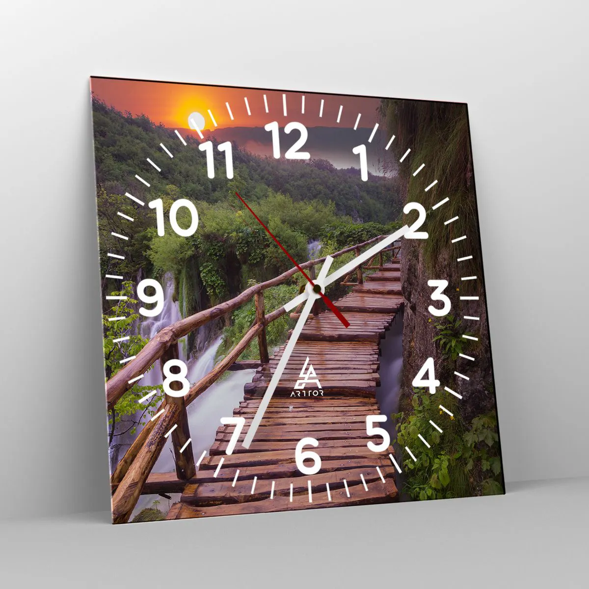 Orologio da parete - Orologio in Vetro - Una bellezza incredibile - 30x30 cm