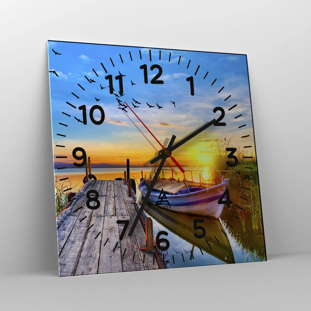 Horloge murale - Pendule murale - Au revoir, à demain - 30x30 cm