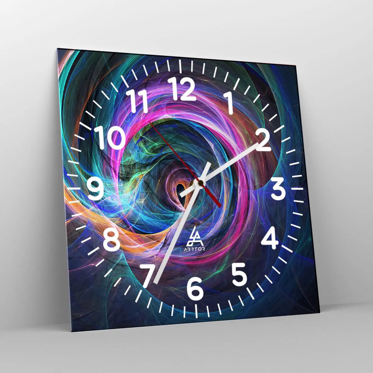 Ceas de perete - Ceas pe sticlă - Unde mă vei duce? - 30x30 cm