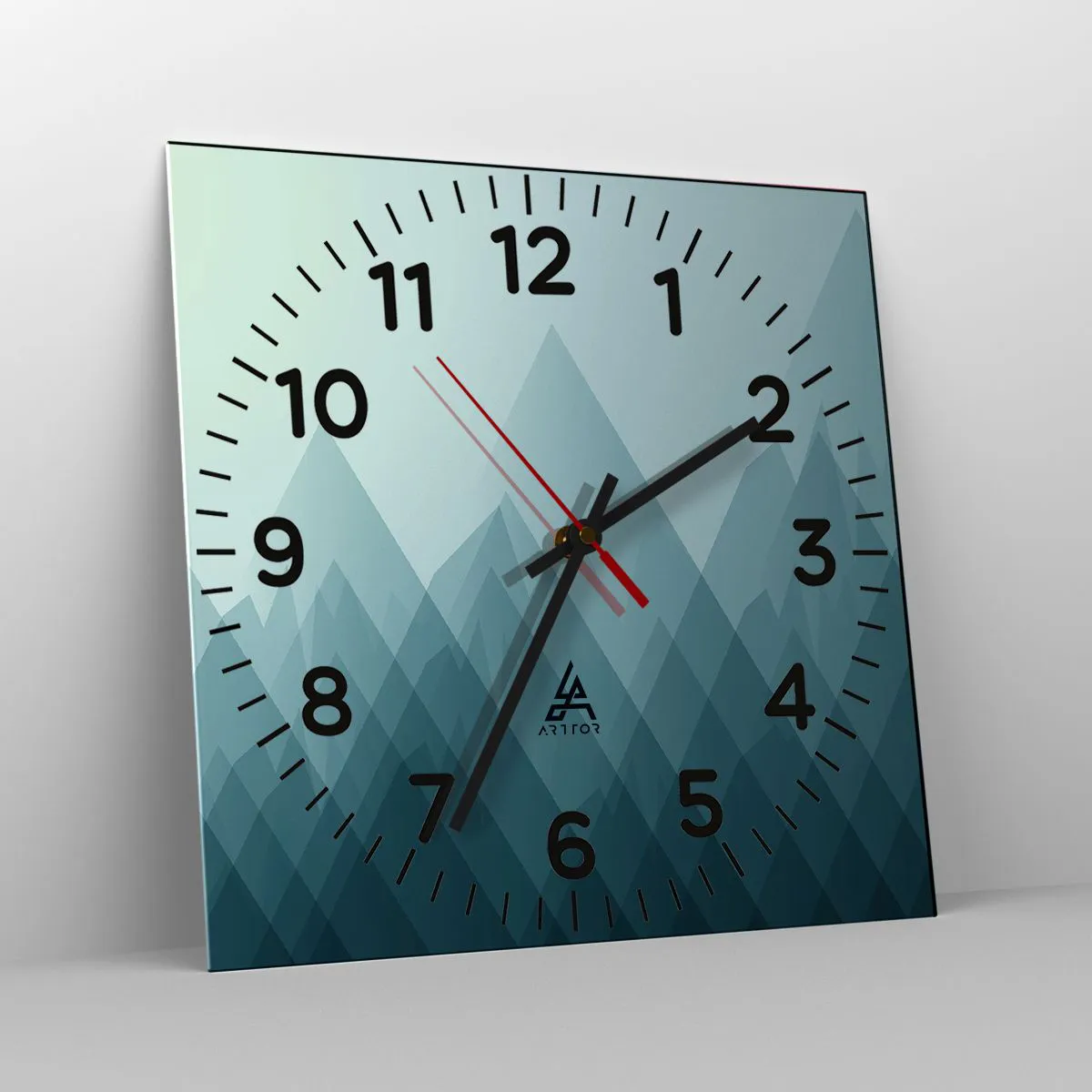 Wanduhr - Glasuhr - Groß größer am größten - 30x30 cm