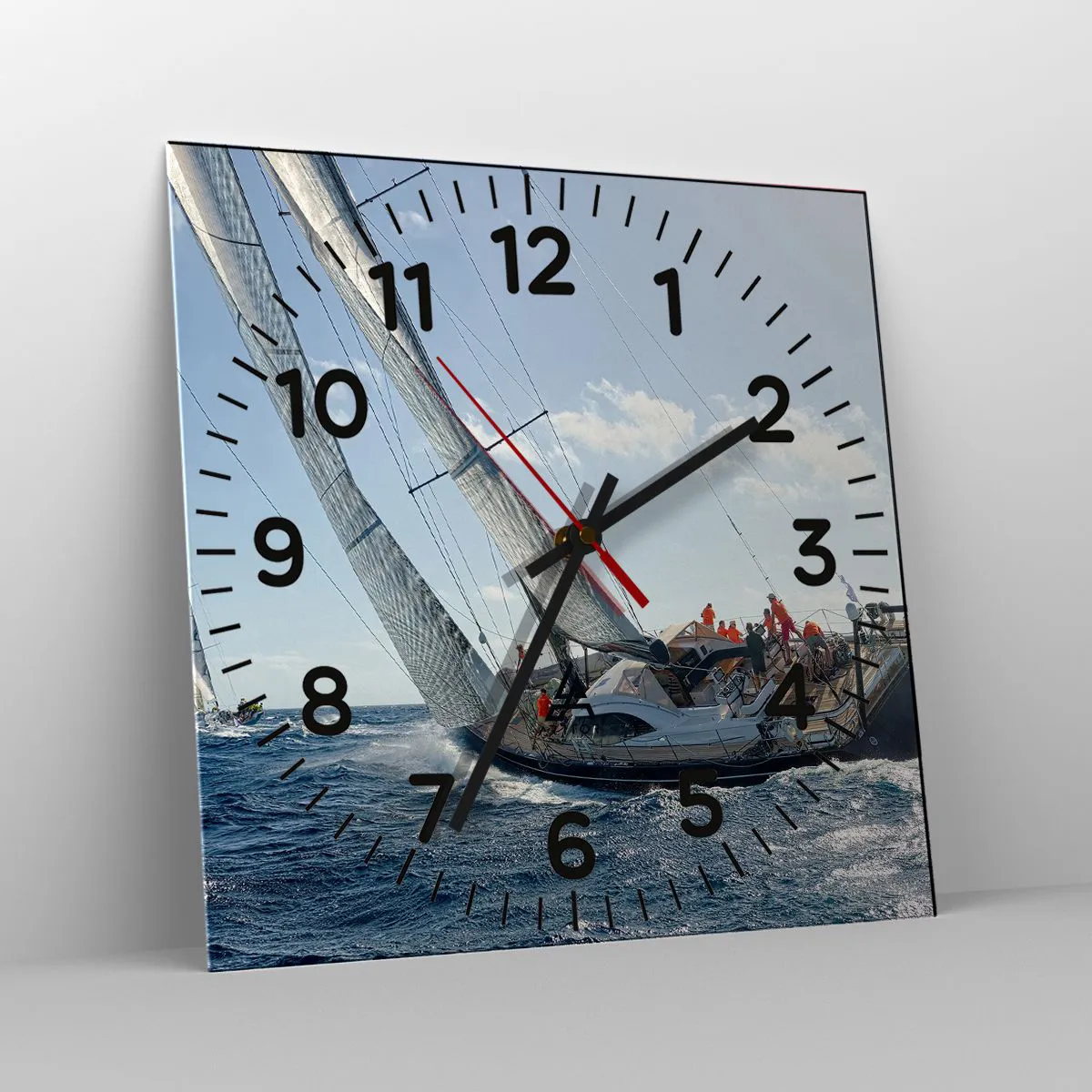 Orologio da parete - Orologio in Vetro - Che vinca il migliore - 30x30 cm