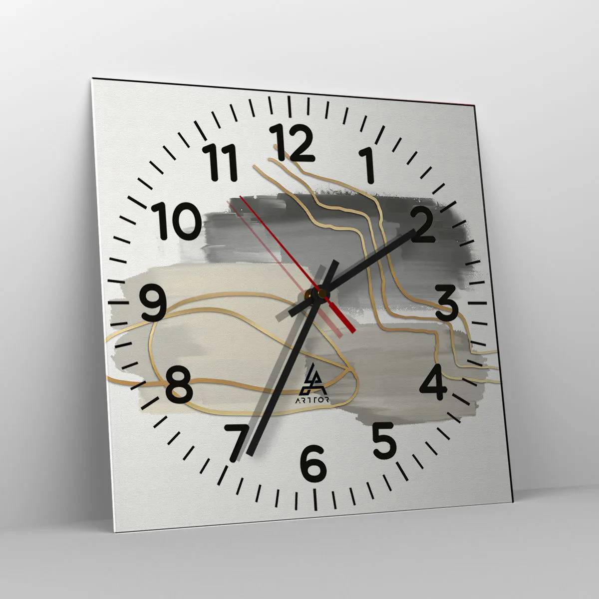 Zegar ścienny - Trwanie i ruch - 30x30 cm