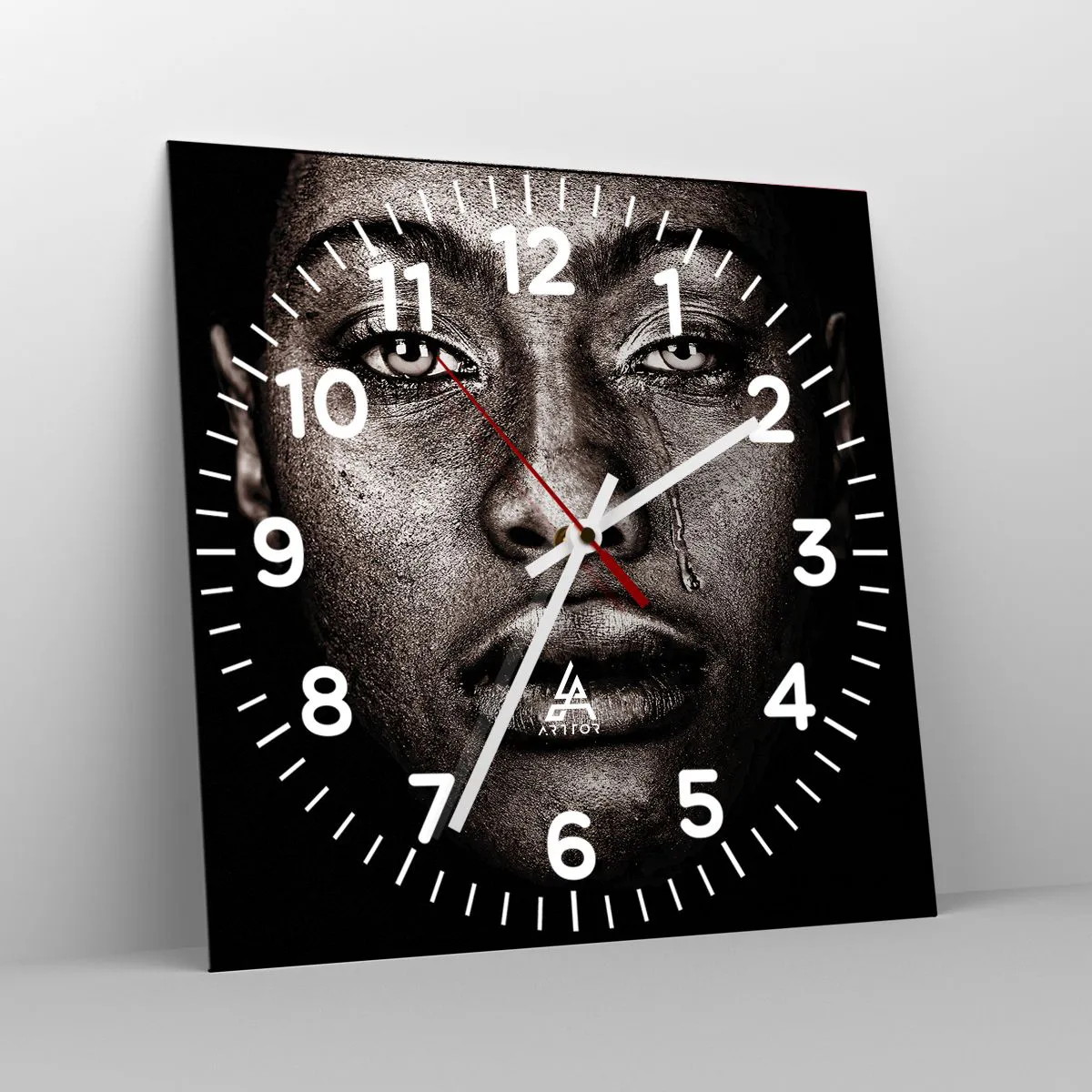 Horloge murale - Pendule murale - Une larme - 30x30 cm
