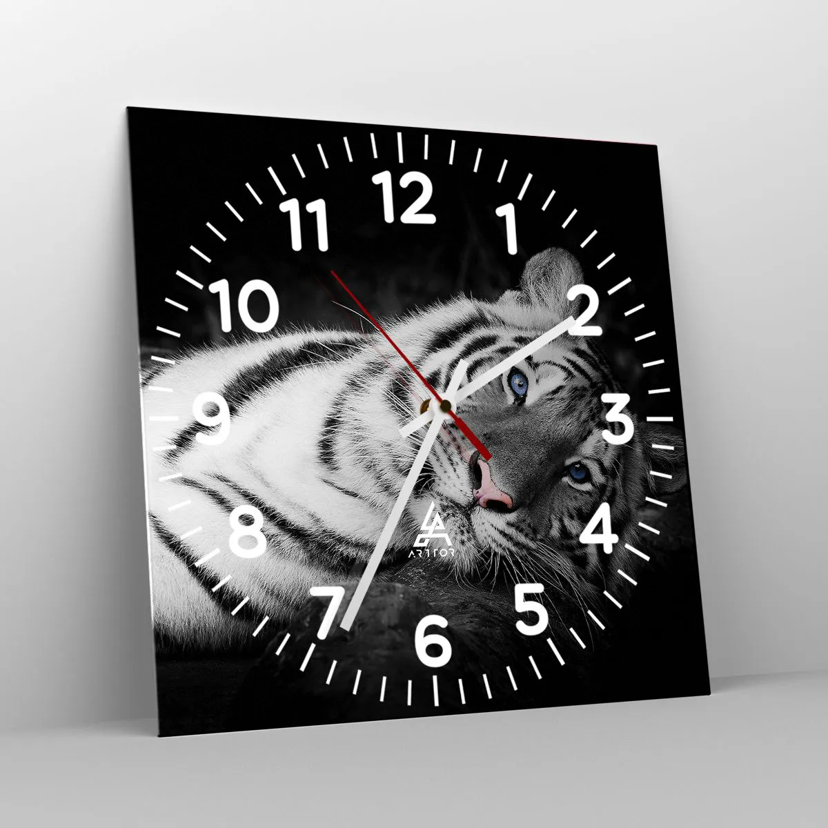 Zegar ścienny - Dzikość i spokój - 30x30 cm