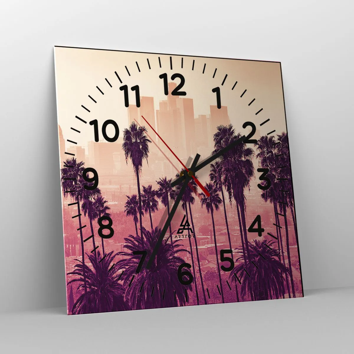 Horloge murale - Pendule murale - Paysage californien - 30x30 cm