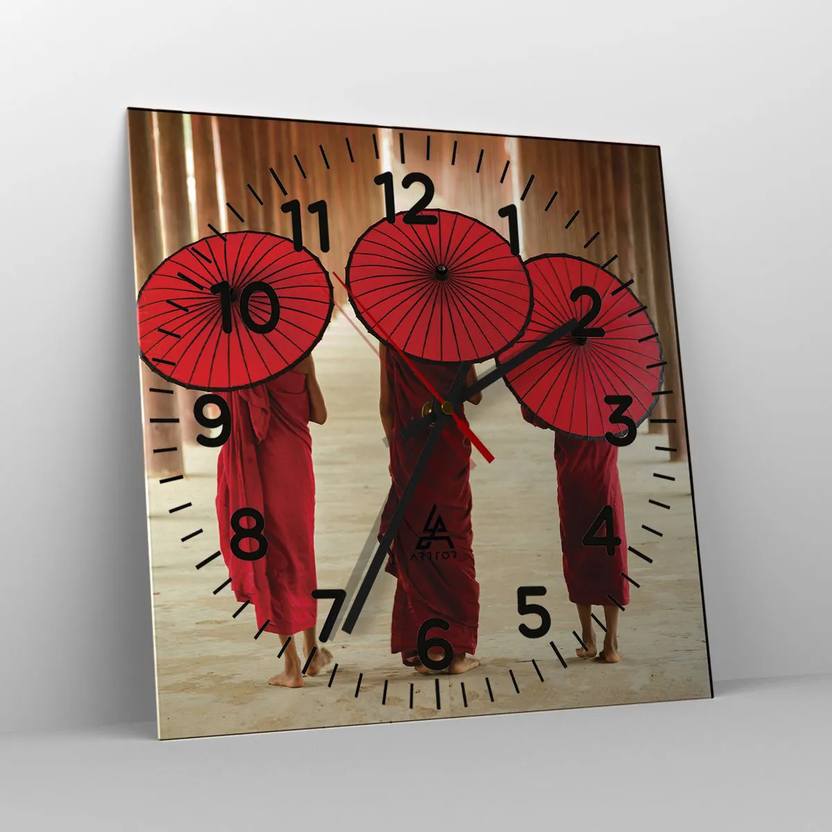 Ceas de perete - Ceas pe sticlă - Pe drumul spre Tărâmul Pur - 30x30 cm