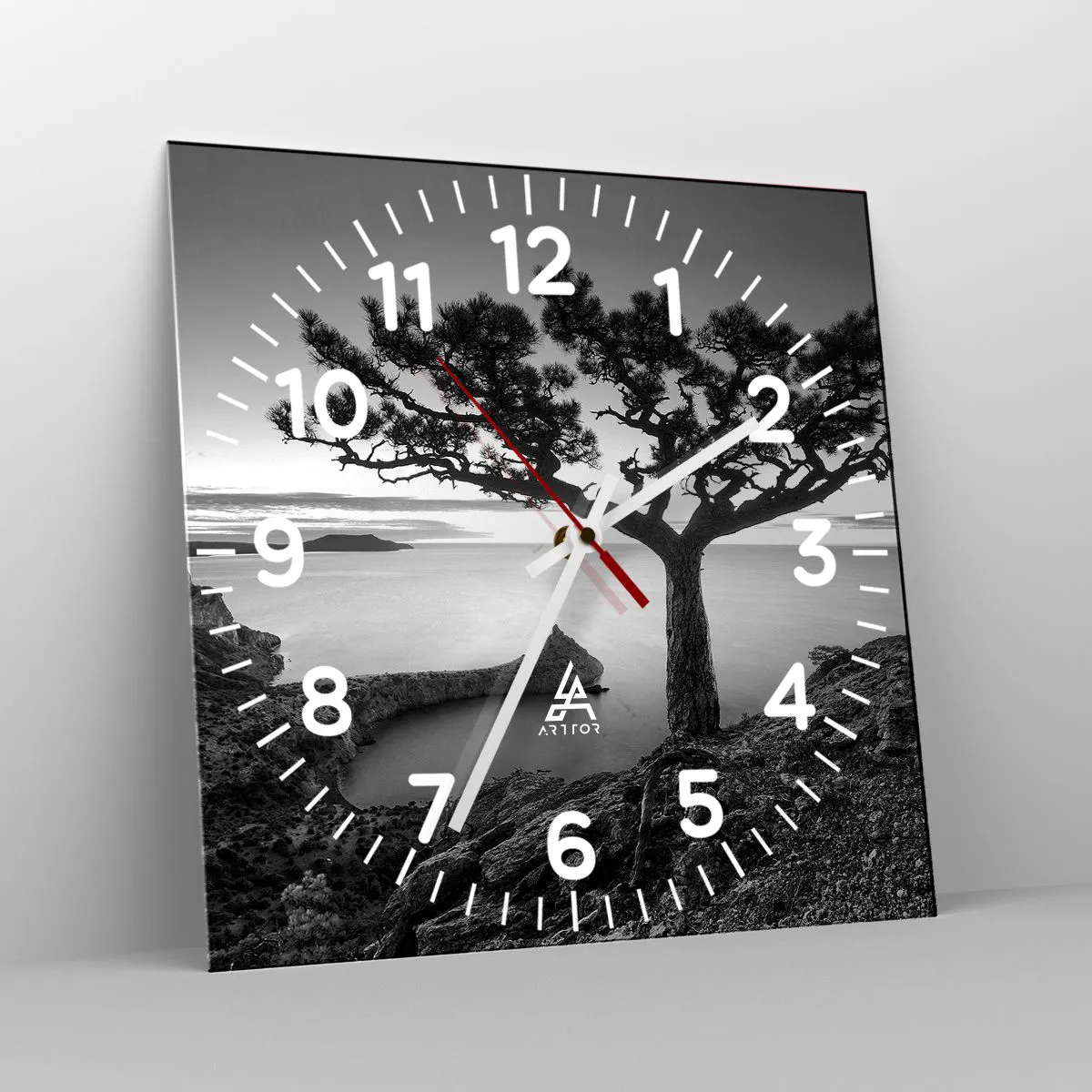 Zegar ścienny - Spokój aż po horyzont - 30x30 cm