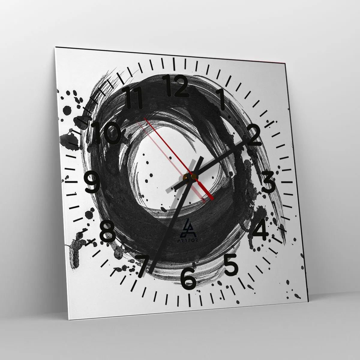 Wandklok - Klok - De draaikolk van de schepping - 30x30 cm