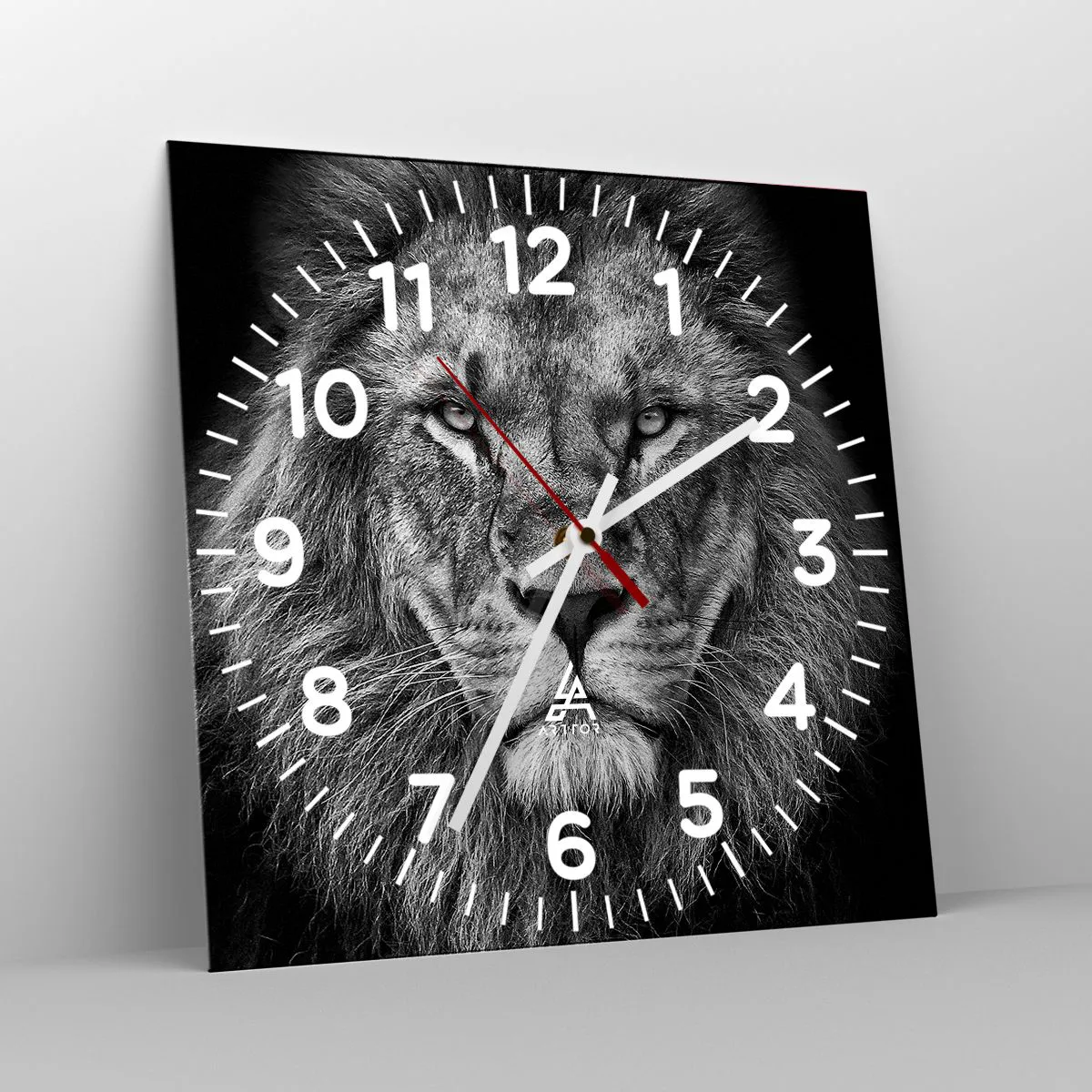 Ceas de perete - Ceas pe sticlă - În ținuta de încoronare - 30x30 cm