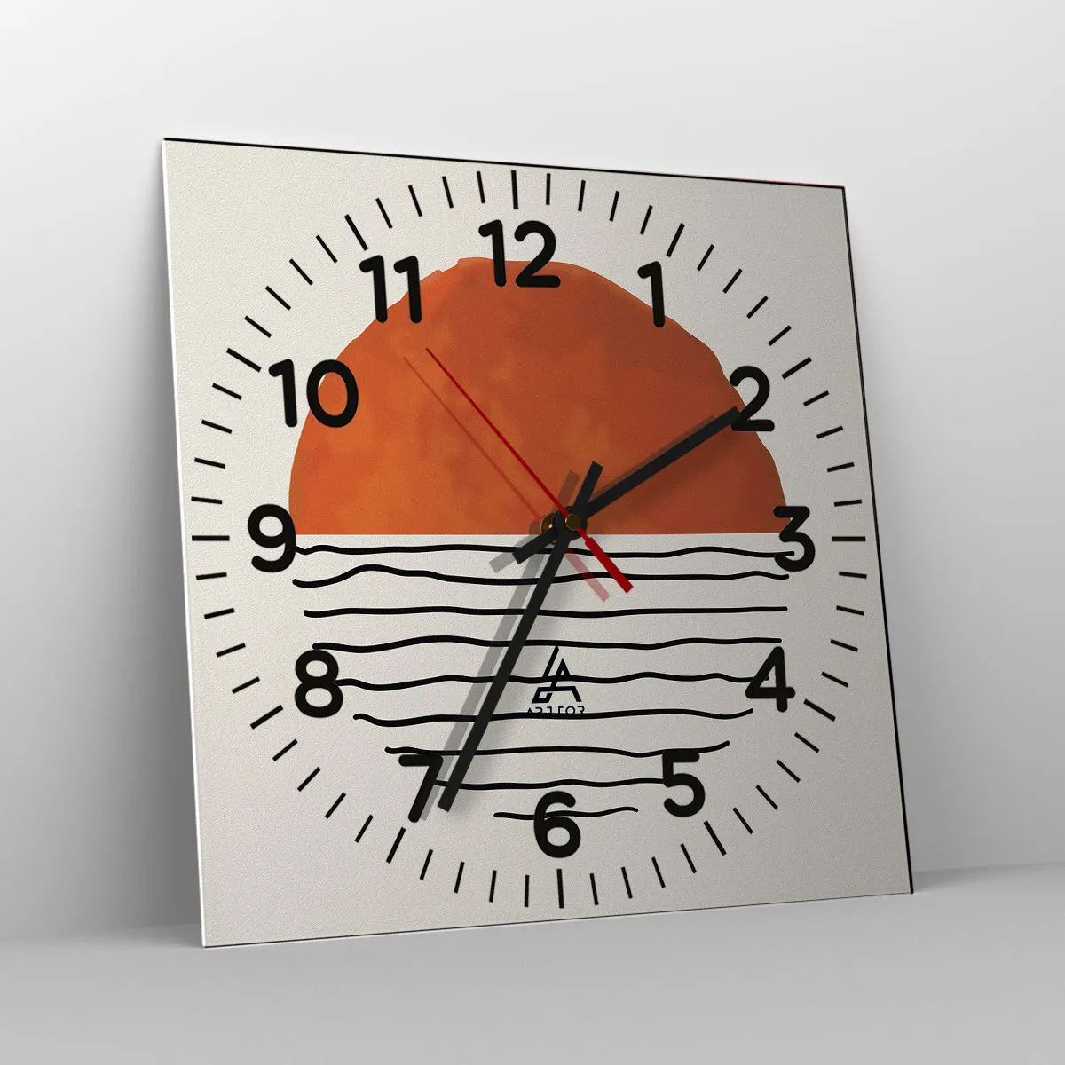 Wanduhr - Glasuhr - Im japanischen Klima - 30x30 cm