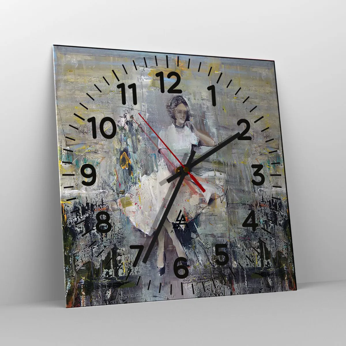 Wall clock - Clock on glass - Classical and Modern - 30x30 cm
