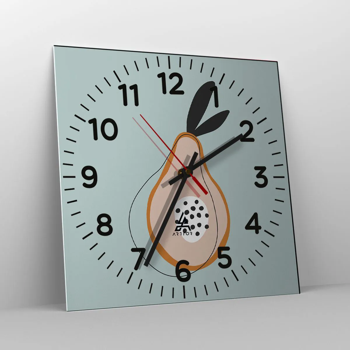 Ceas de perete - Ceas pe sticlă - Pătrunzând în natura lucrurilor - 30x30 cm