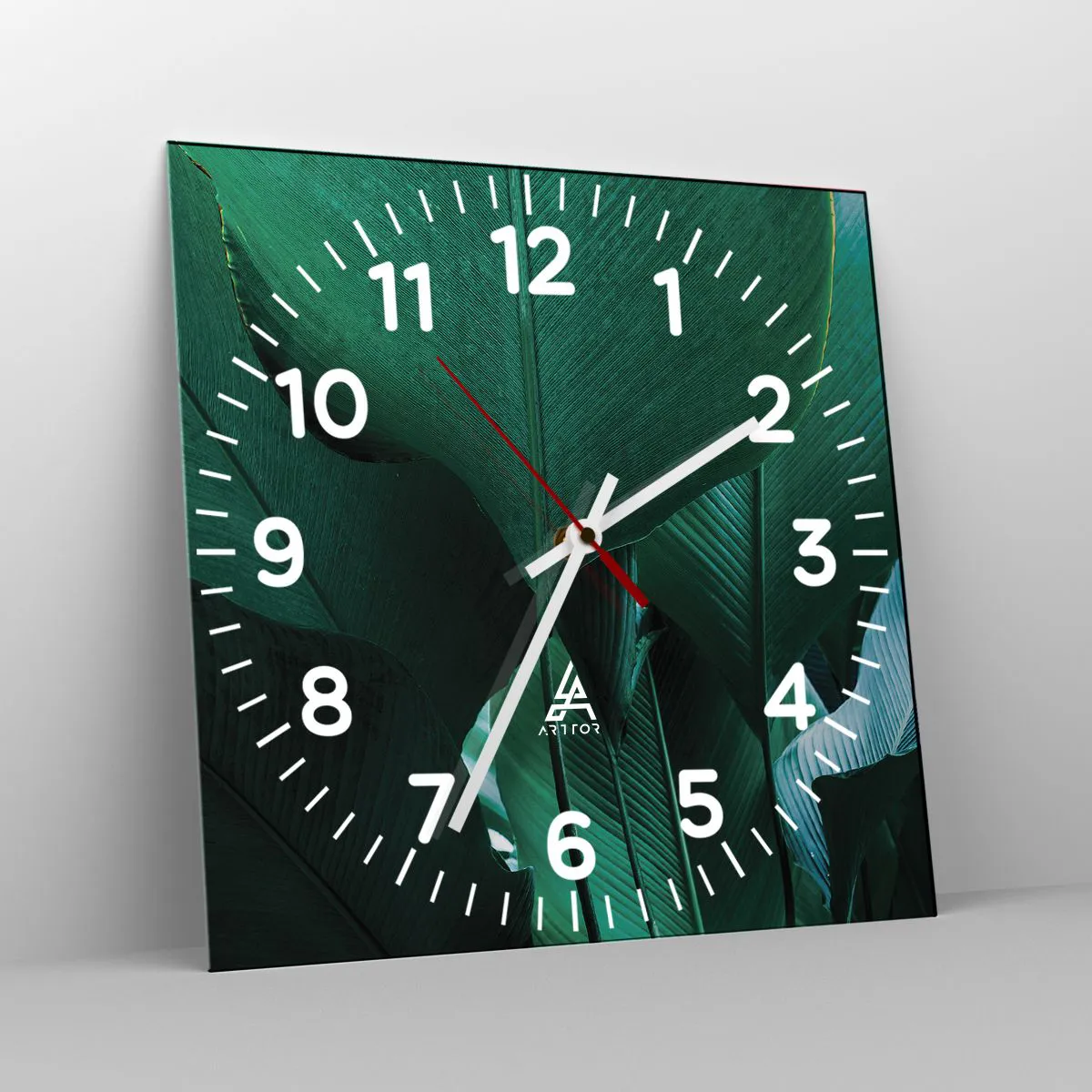 Wanduhr - Glasuhr - Dem Licht zugewandt - 30x30 cm