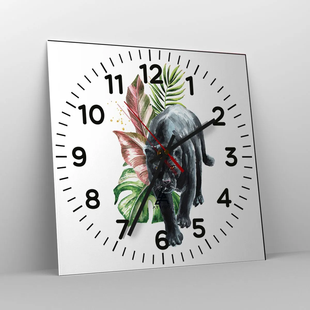 Ceas de perete - Ceas pe sticlă - Sălbăticia inimii - 30x30 cm