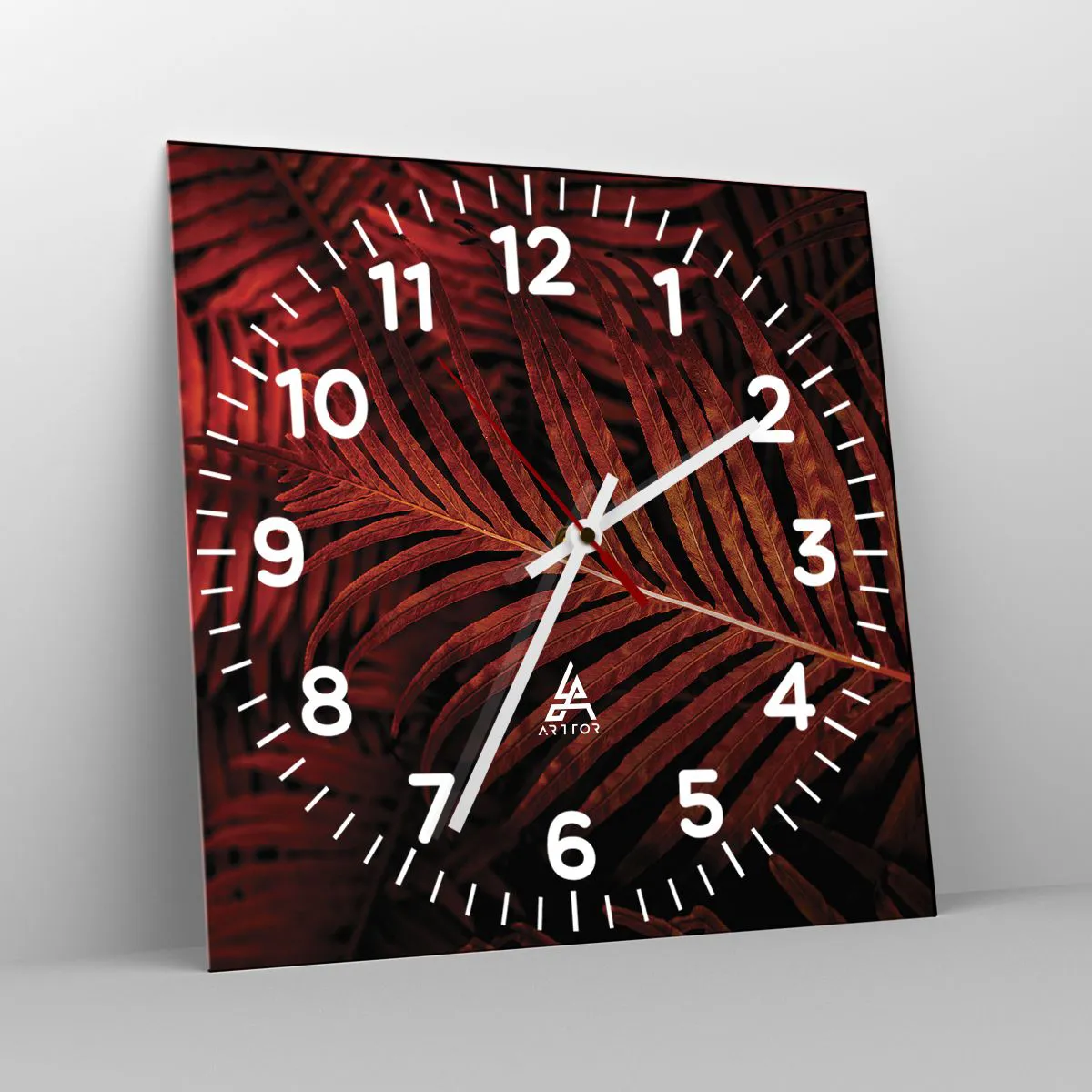 Wanduhr - Glasuhr - Die Hitze des Lebens - 30x30 cm