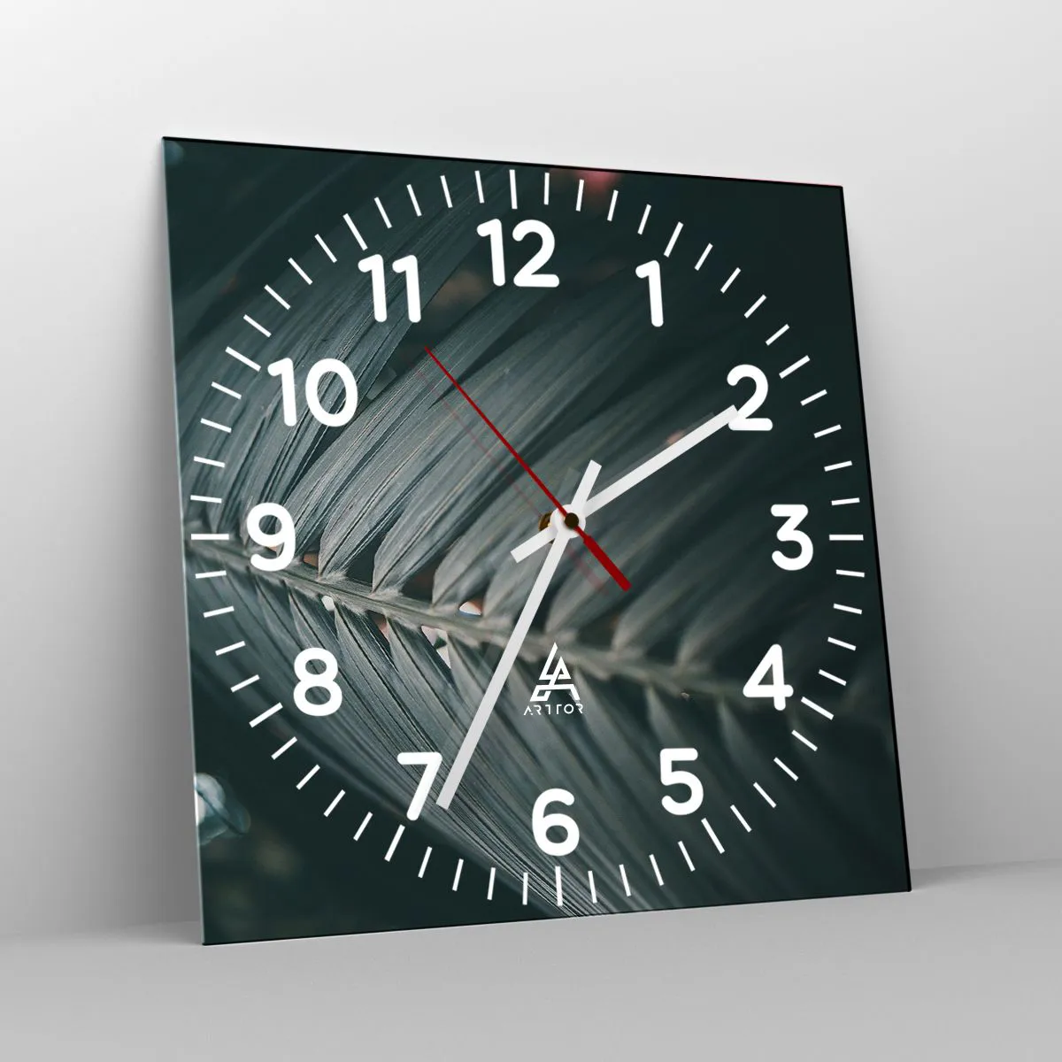 Ceas de perete - Ceas pe sticlă - Precizia naturii - 30x30 cm