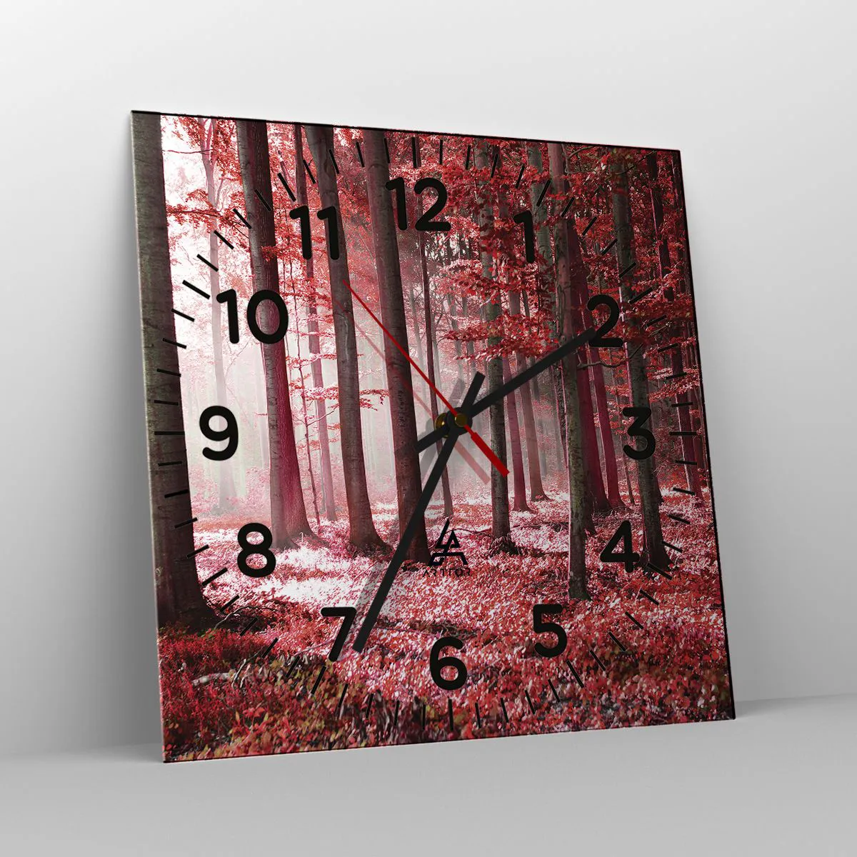 Reloj de pared - Reloj de vidrio - Rojo como el que más - 30x30 cm