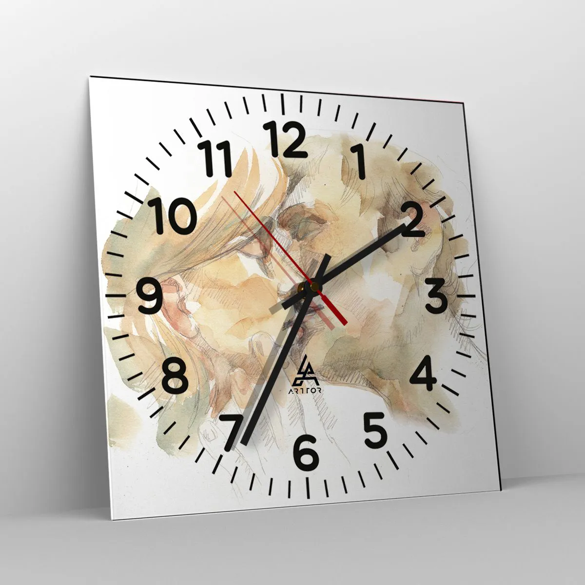 Ceas de perete - Ceas pe sticlă - Jumătatea găsită? - 30x30 cm