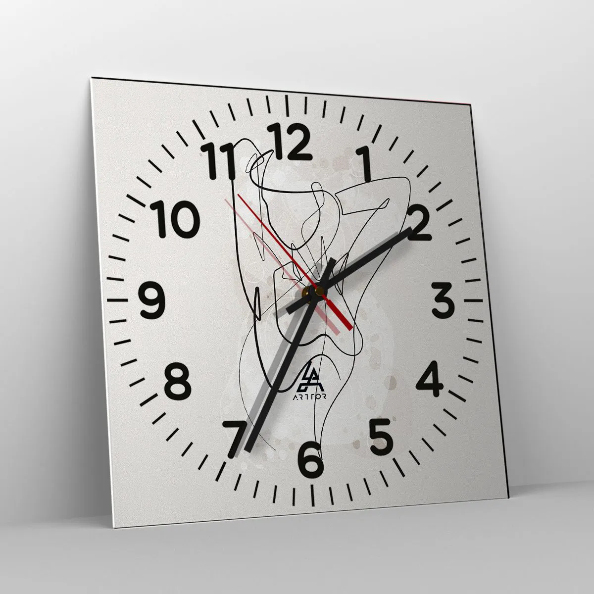 Wanduhr - Glasuhr - Die Kunst der Verführung - 30x30 cm